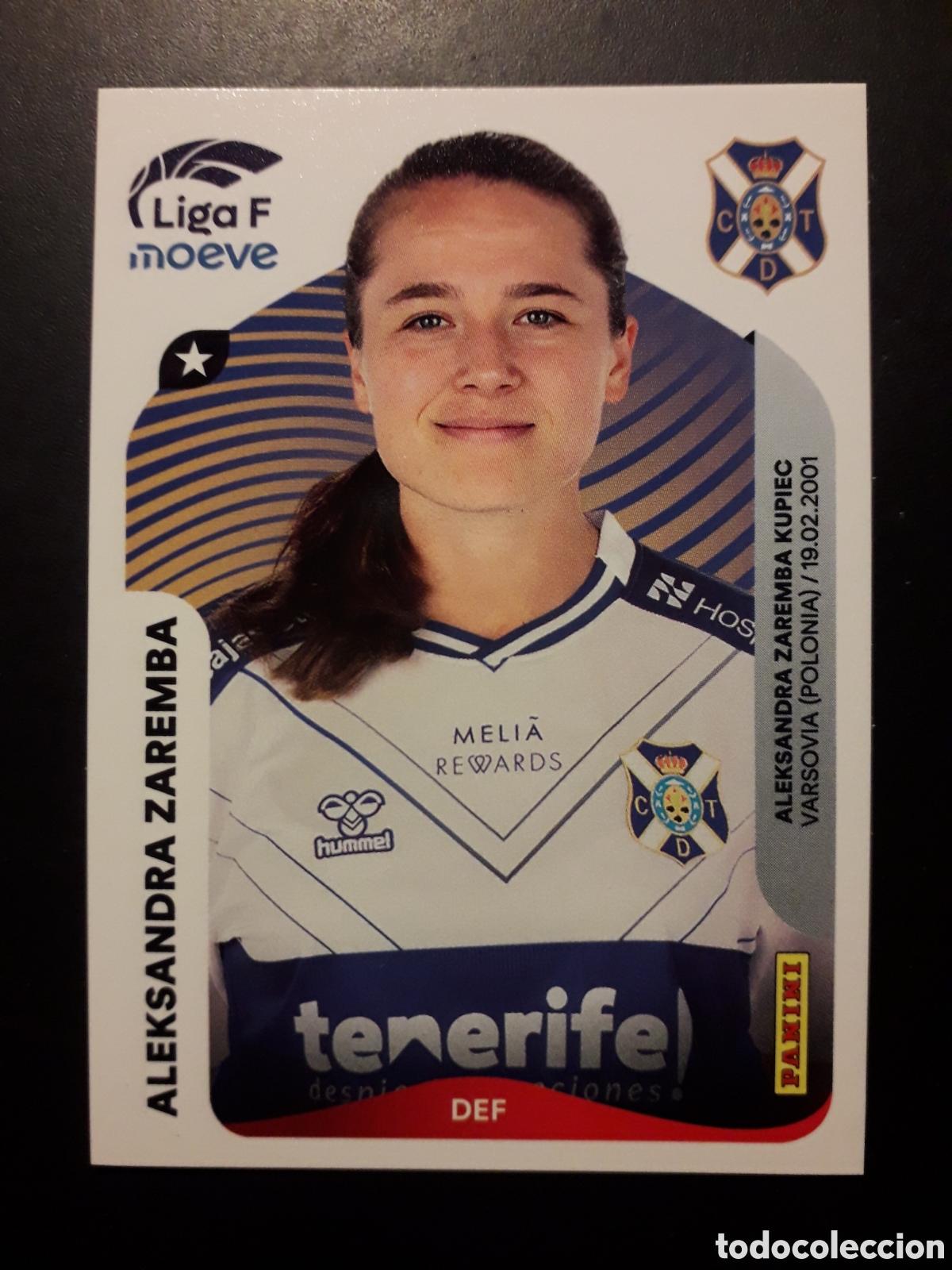 Cromos de f&uacute;tbol: ALEKSANDRA ZAREMBA TENERIFE N&deg; 107 LIGA F FEMENINA 2025 2026 25 26 PANINI SIN PEGAR PEDIDO M&Iacute;NIMO 3&euro;