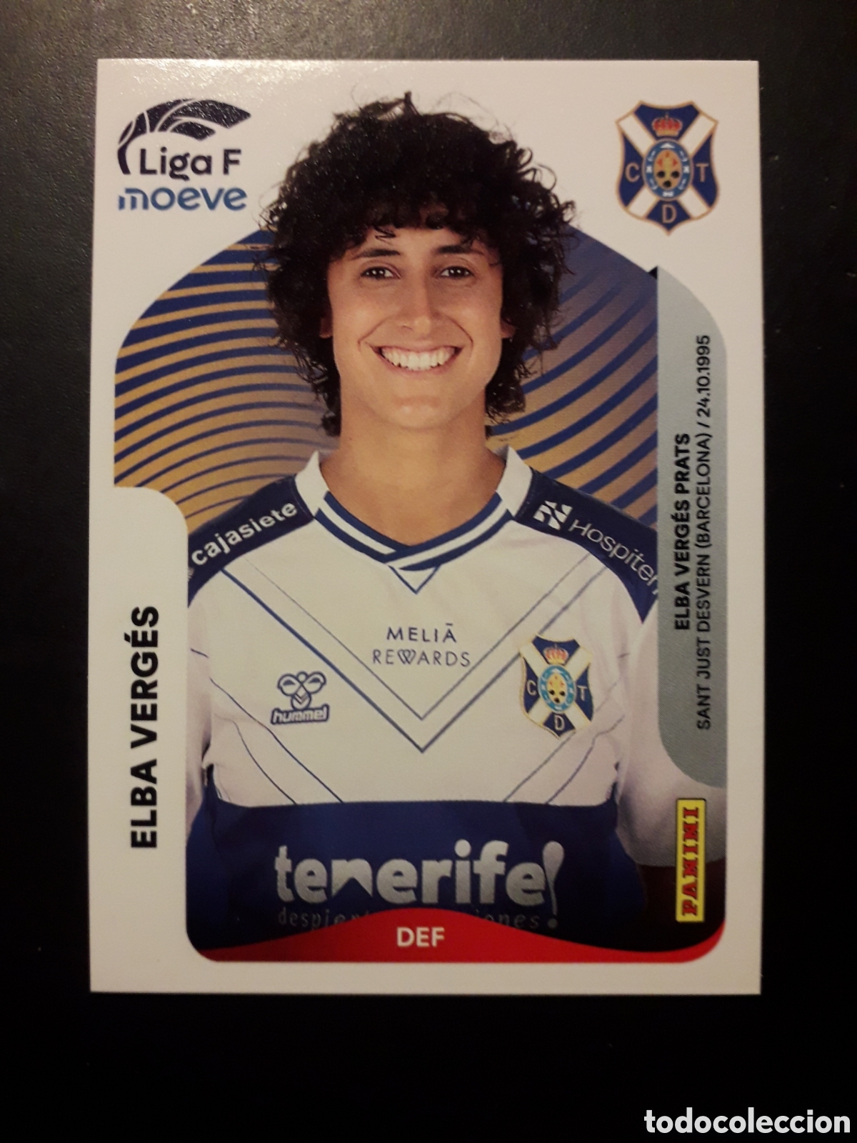 Cromos de f&uacute;tbol: ELBA VERG&Eacute;S TENERIFE N&deg; 109 LIGA F FEMENINA 2025 2026 25 26 PANINI SIN PEGAR PEDIDO M&Iacute;NIMO 3&euro;
