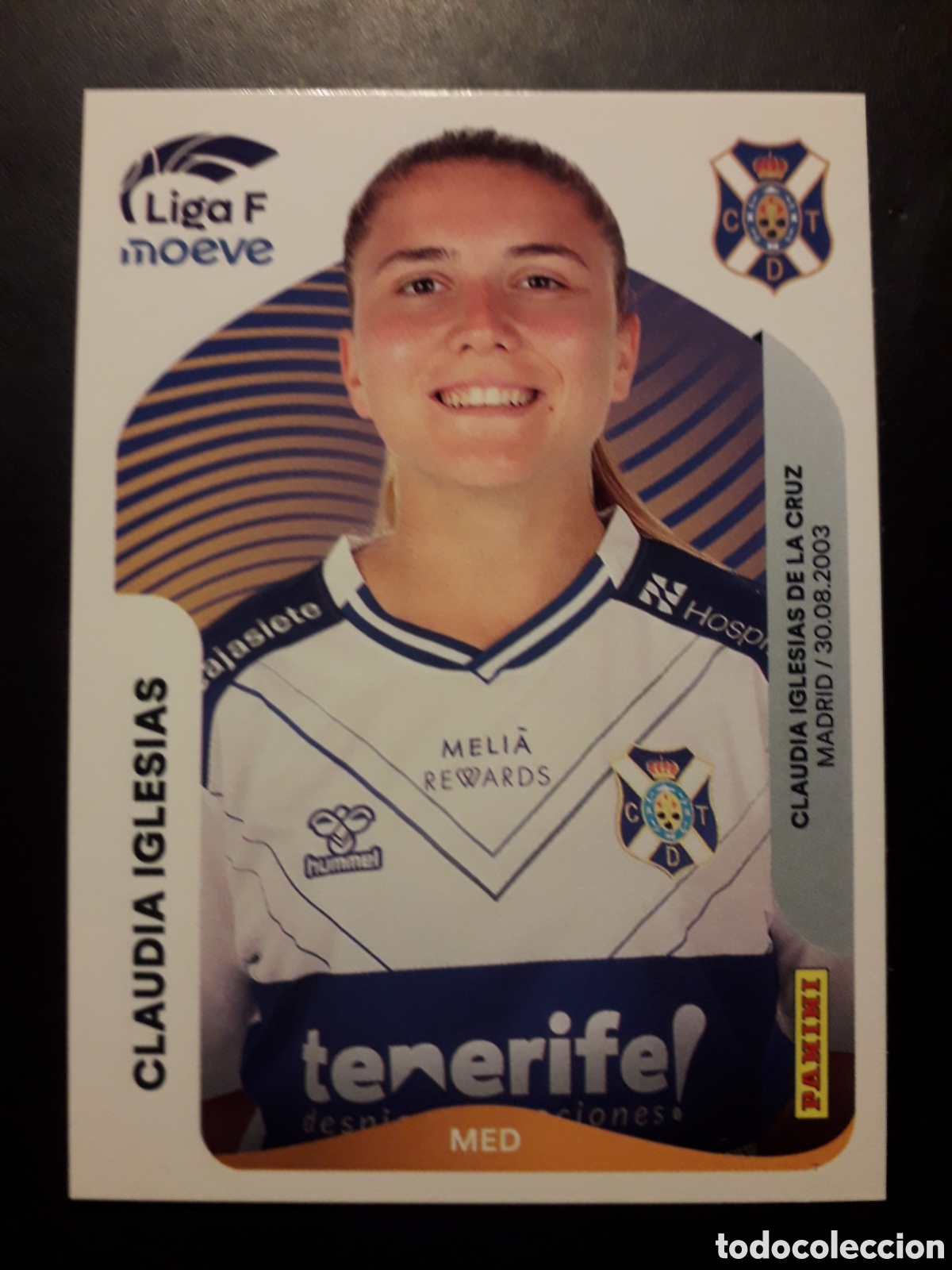 Cromos de f&uacute;tbol: CLAUDIA IGLESIAS TENERIFE N&deg; 114 B LIGA F FEMENINA 2025 2026 25 26 PANINI SIN PEGAR PEDIDO M&Iacute;NIMO 3&euro;