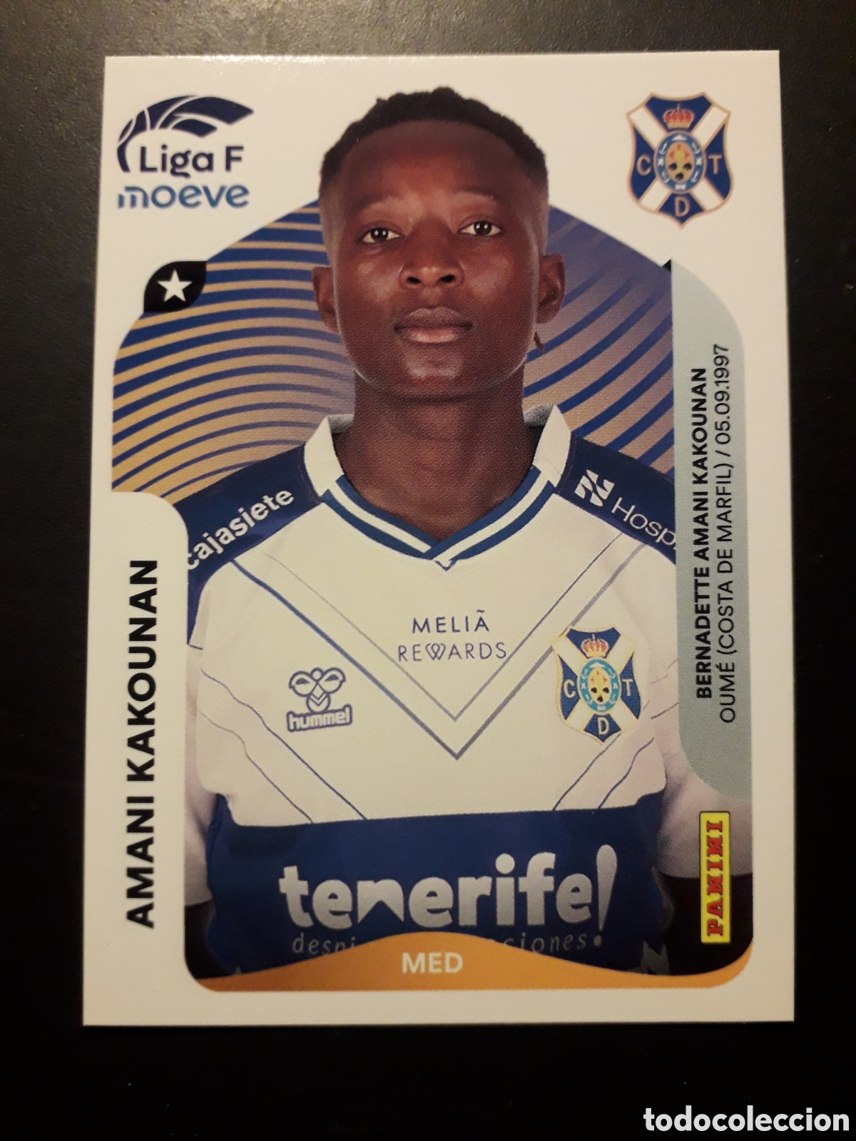 Cromos de f&uacute;tbol: AMANI KAKOUNAN TENERIFE N&deg; 115 LIGA F FEMENINA 2025 2026 25 26 PANINI SIN PEGAR PEDIDO M&Iacute;NIMO 3&euro;