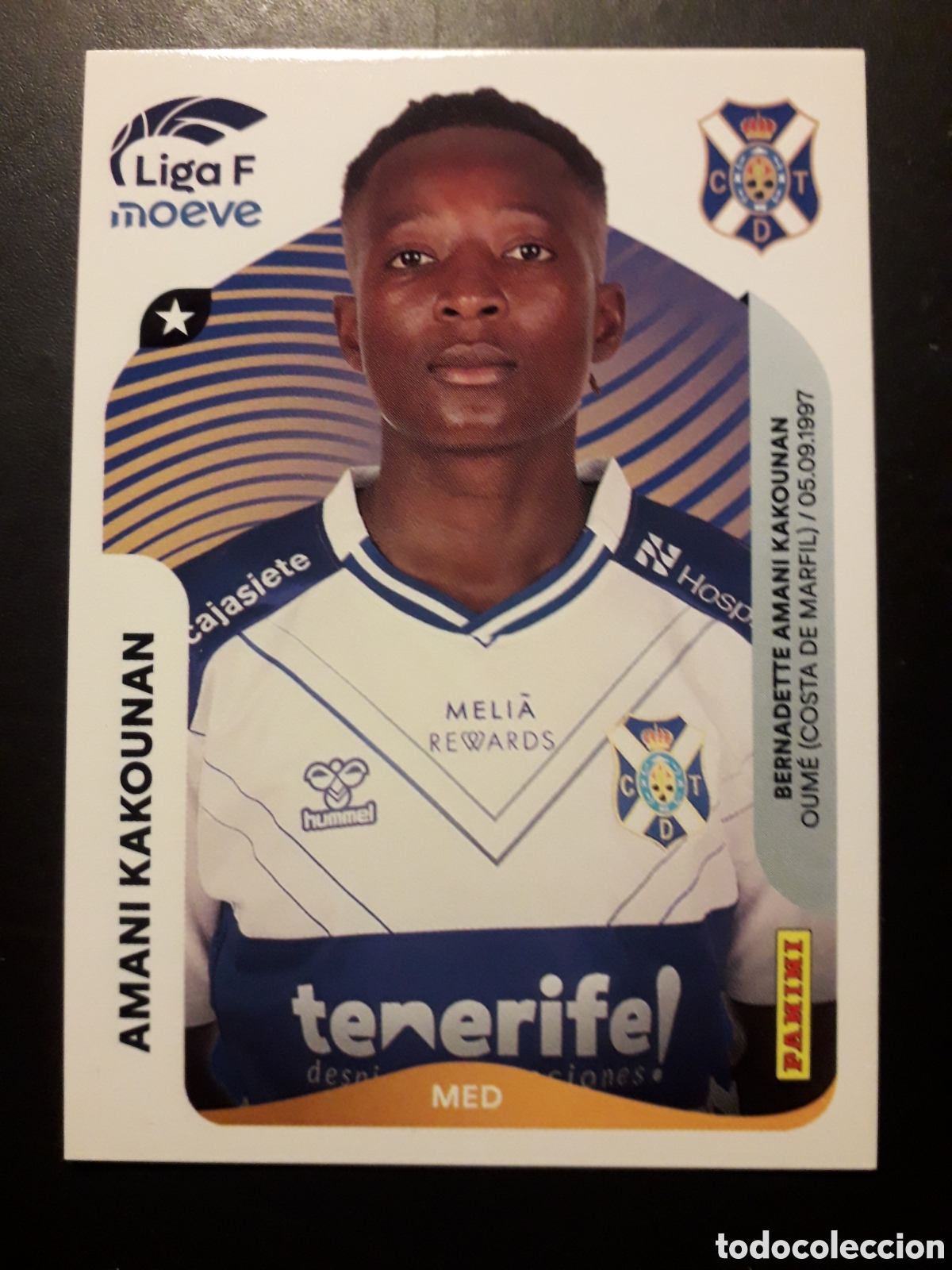 Cromos de f&uacute;tbol: AMANI KAKOUNAN TENERIFE N&deg; 115 LIGA F FEMENINA 2025 2026 25 26 PANINI SIN PEGAR PEDIDO M&Iacute;NIMO 3&euro;