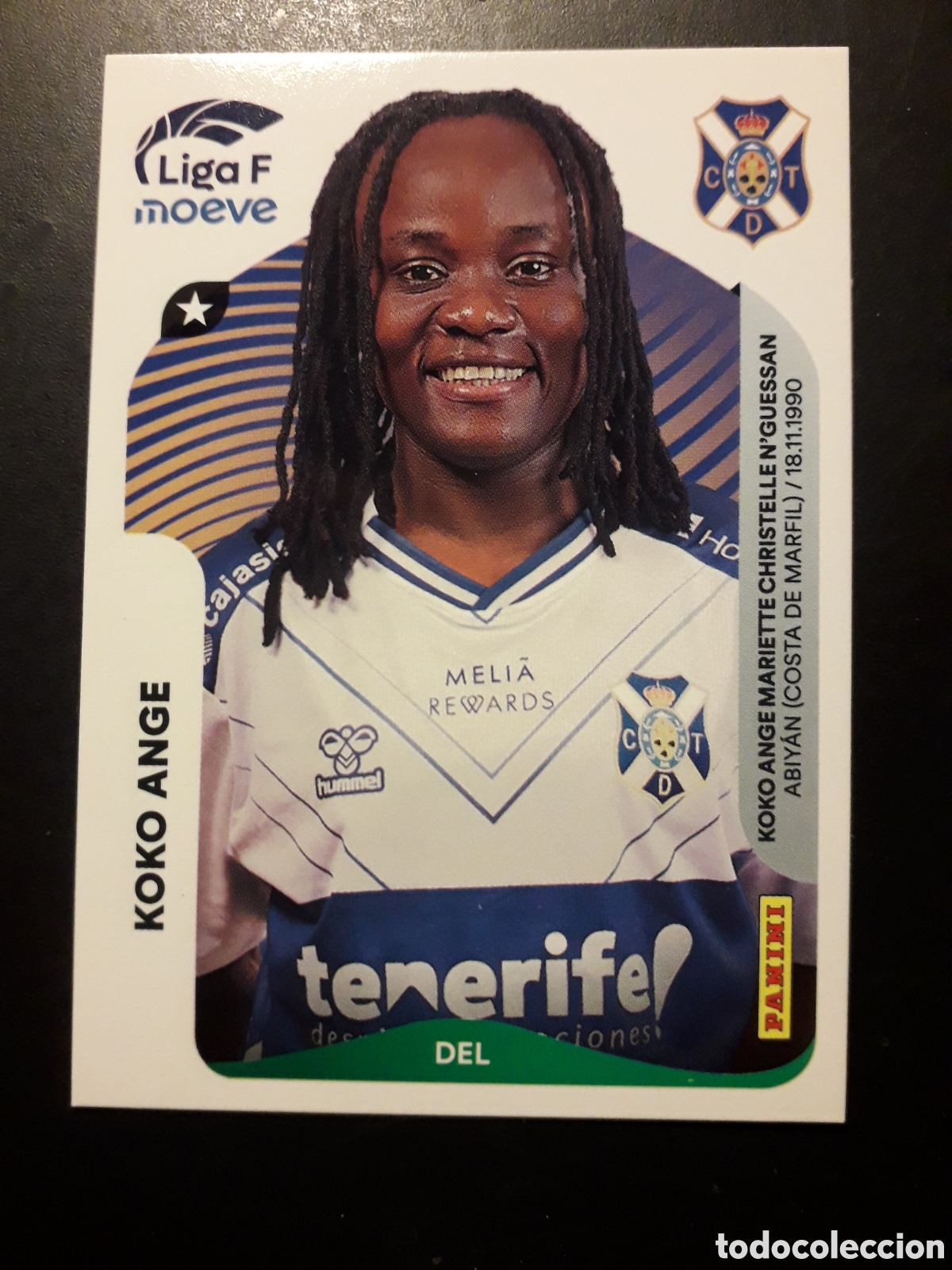 Cromos de f&uacute;tbol: KOKO ANGE TENERIFE N&deg; 118 LIGA F FEMENINA 2025 2026 25 26 PANINI SIN PEGAR PEDIDO M&Iacute;NIMO 3&euro;