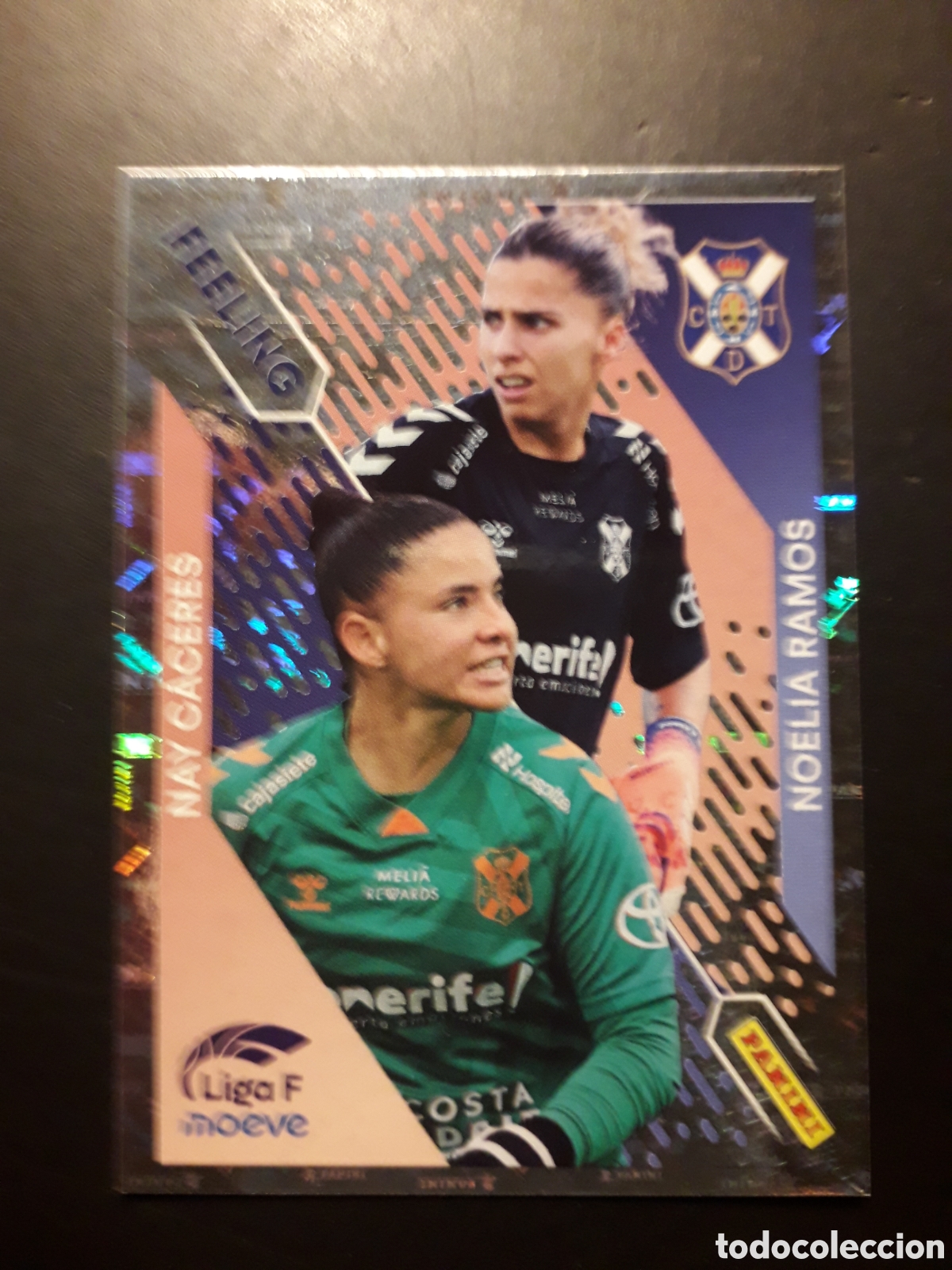 Cartes &agrave; collectionner de Football: NAY C&Aacute;CERES/NOELIA RAMOS TENERIFE, FEELING N&deg; 370 LIGA F FEMENINA 2025 2026 25 26 PEDIDO M&Iacute;NIMO 3&euro;
