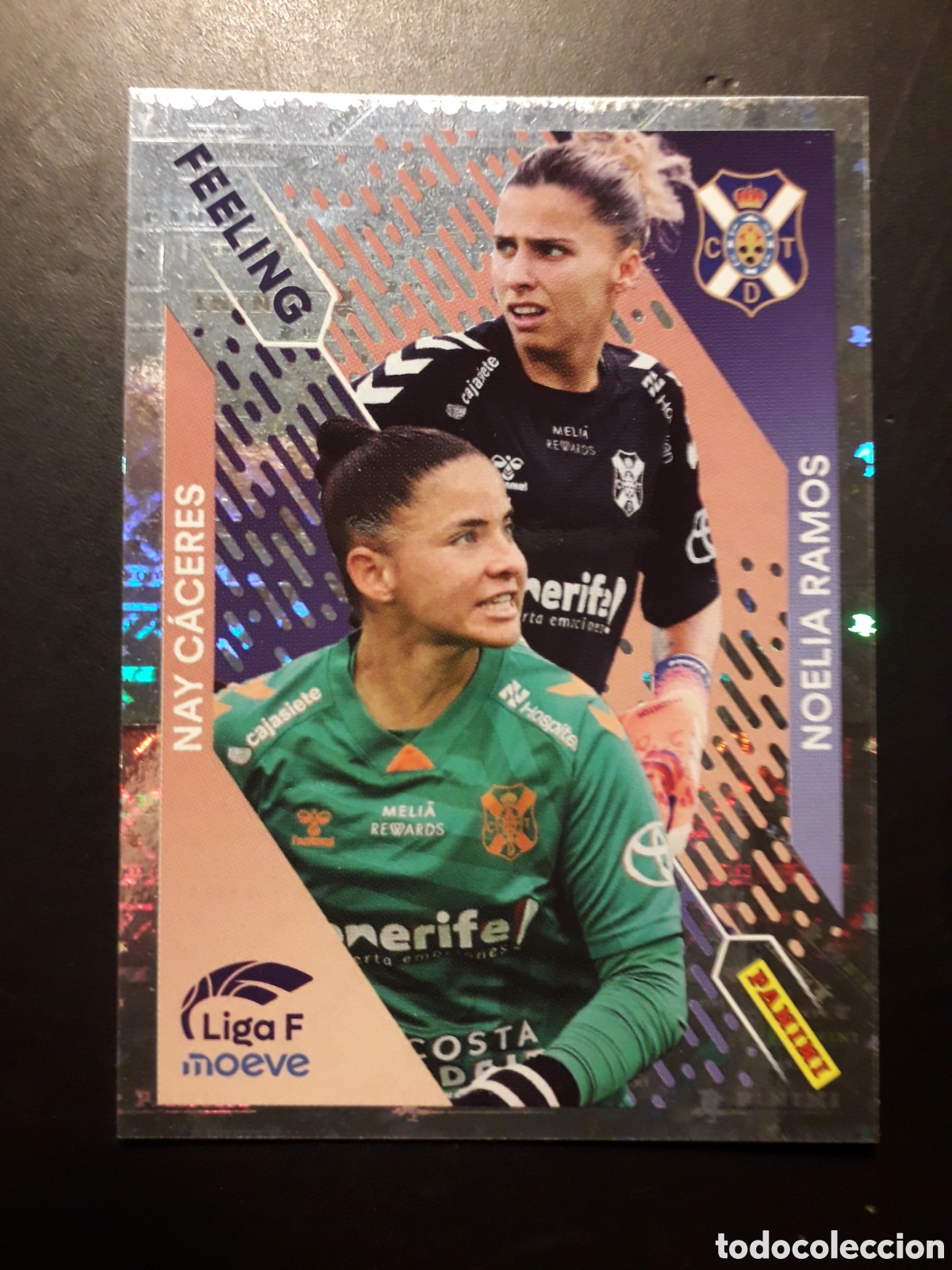 Cartes &agrave; collectionner de Football: NAY C&Aacute;CERES/NOELIA RAMOS TENERIFE, FEELING N&deg; 370 LIGA F FEMENINA 2025 2026 25 26 PEDIDO M&Iacute;NIMO 3&euro;