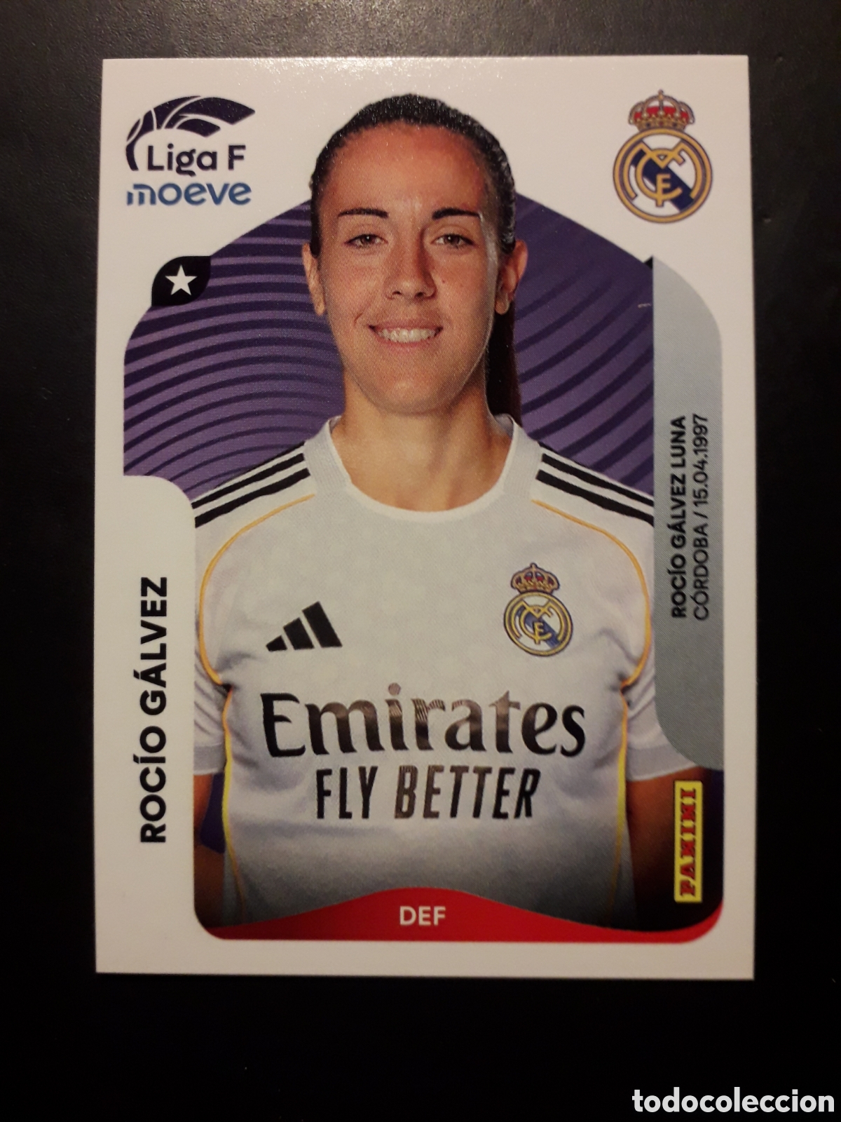 Cromos de Futebol: ROC&Iacute;O G&Aacute;LVEZ REAL MADRID N&deg; 267 A LIGA F FEMENINA 2025 2026 25 26 PANINI SIN PEGAR PEDIDO M&Iacute;NIMO 3&euro;.
