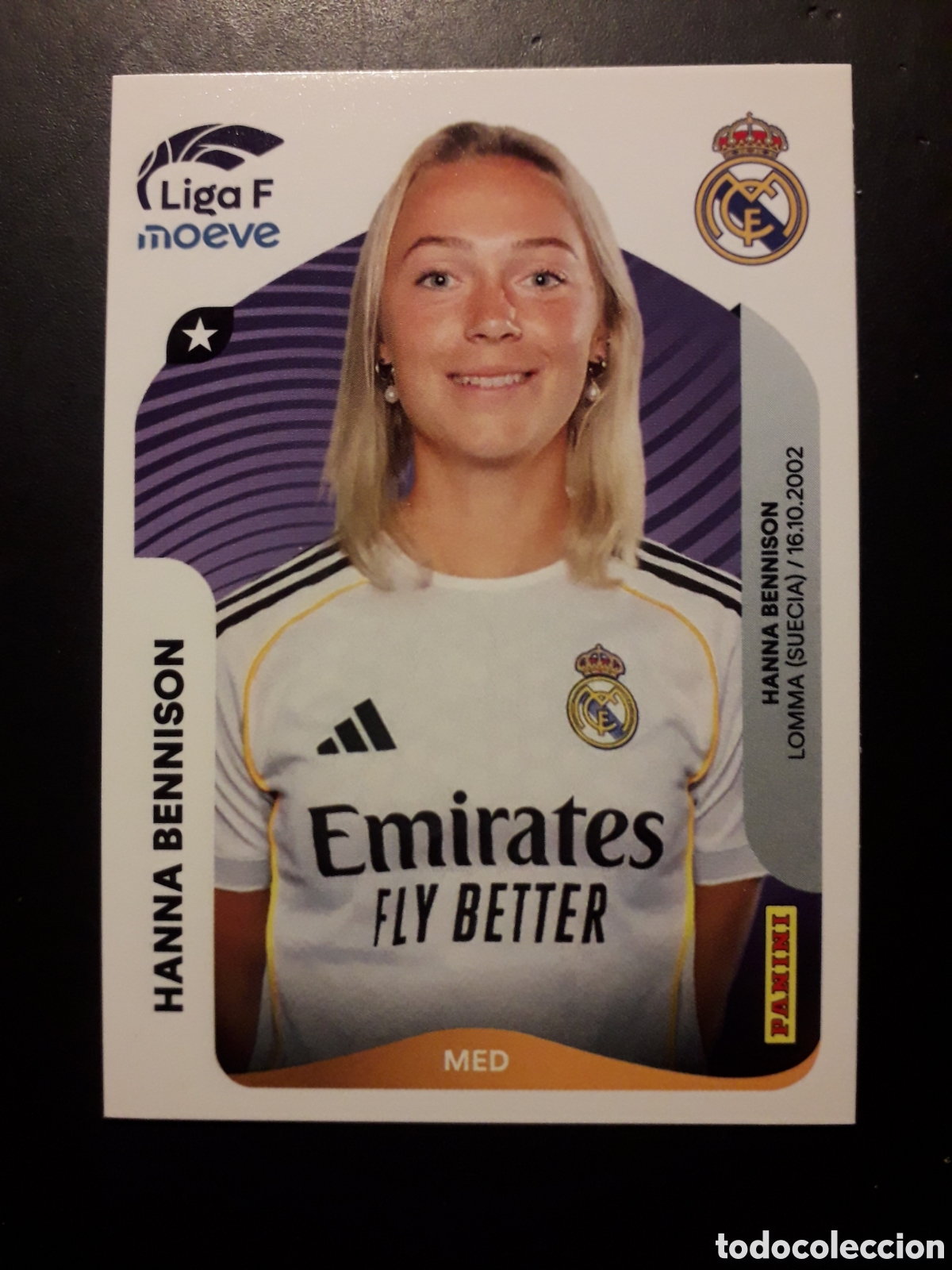 Cromos de Futebol: HANNA BENNISON REAL MADRID N&deg; 272 B LIGA F FEMENINA 2025 2026 25 26 PANINI SIN PEG PEDIDO M&Iacute;NIMO 3&euro;