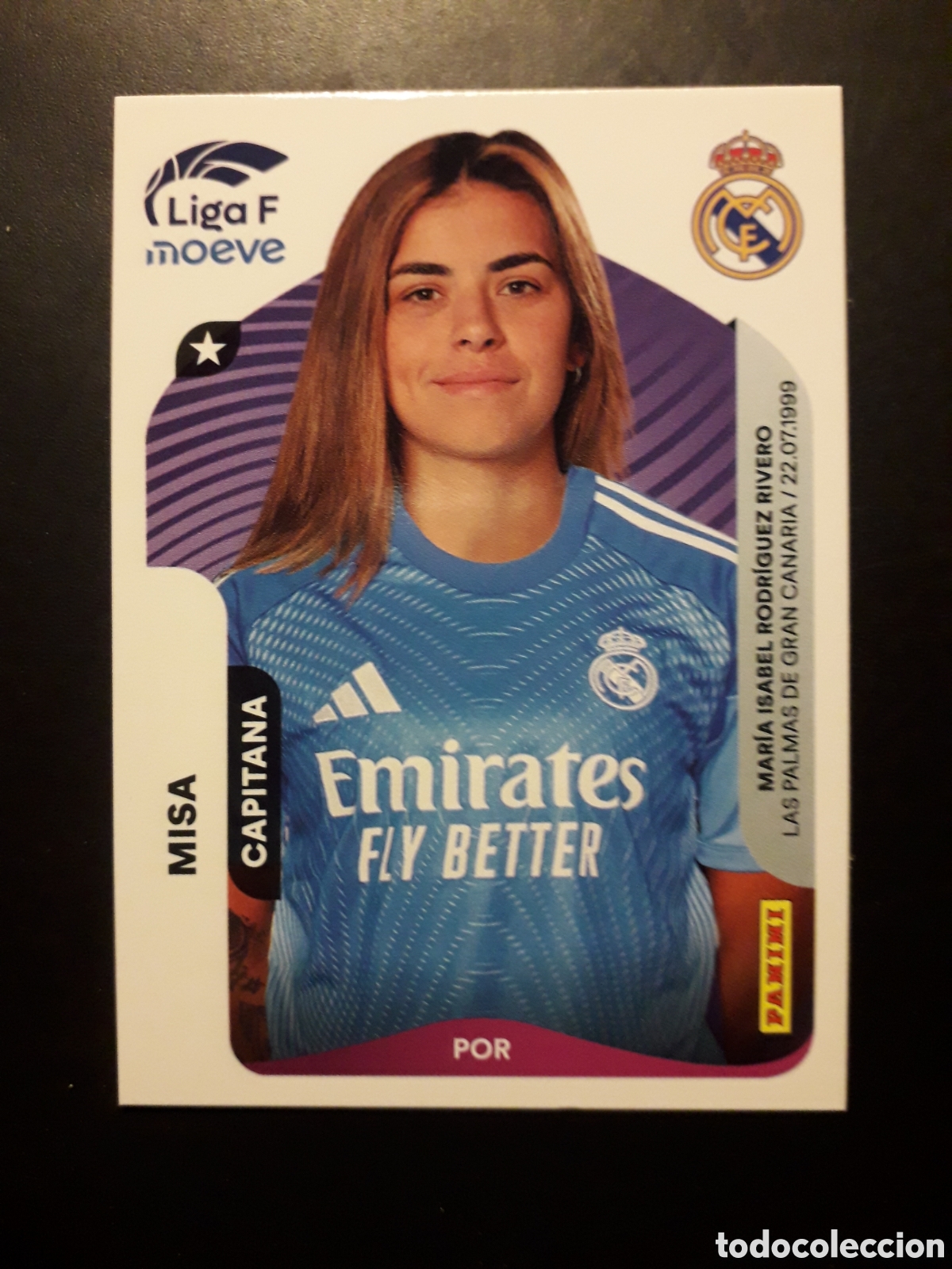 Cromos de Futebol: MISA REAL MADRID N&deg; 265 LIGA F FEMENINA 2025 2026 25 26 PANINI SIN PEGAR PEDIDO M&Iacute;NIMO 3&euro;