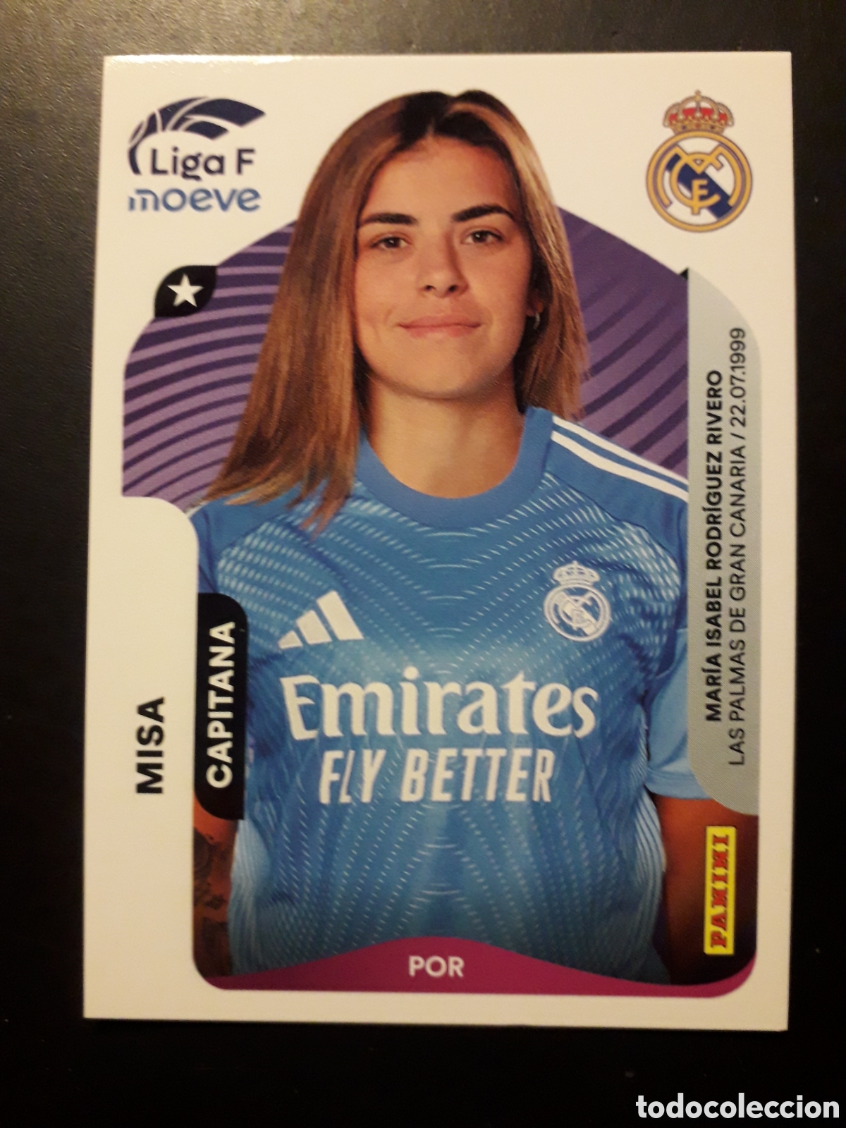 Cromos de Futebol: MISA REAL MADRID N&deg; 265 LIGA F FEMENINA 2025 2026 25 26 PANINI SIN PEGAR PEDIDO M&Iacute;NIMO 3&euro;