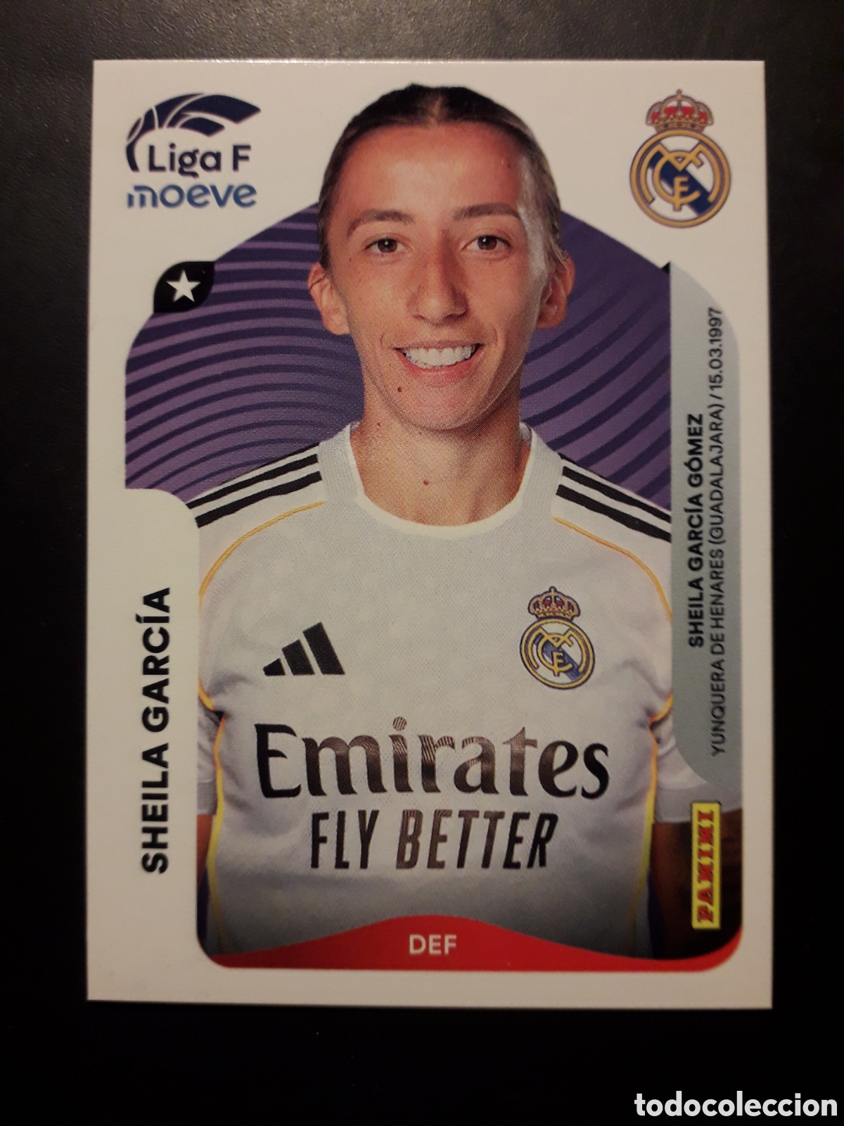 Cromos de Futebol: SHEILA GARC&Iacute;A REAL MADRID N&deg; 266 A LIGA F FEMENINA 2025 2026 25 26 PANINI SIN PEGAR PEDIDO M&Iacute;NIMO 3&euro;