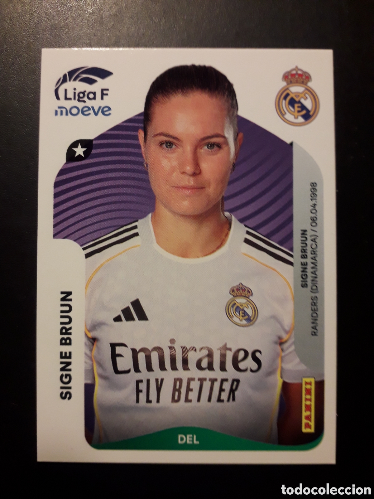 Cromos de Futebol: SIGNE BRUUN REAL MADRID N&deg; 281 LIGA F FEMENINA 2025 2026 25 26 PANINI SIN PEGAR PEDIDO M&Iacute;NIMO 3&euro;