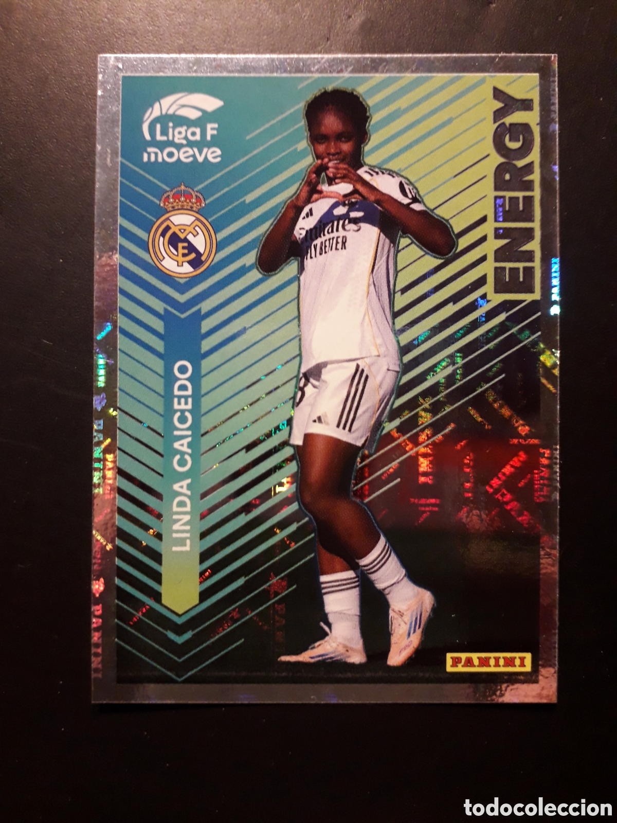 Cromos de Futebol: LINDA CAICEDO REAL MADRID ENERGY N&deg; 344 LIGA F FEMENINA 2025 2026 25 26 PANINI PEDIDO M&Iacute;NIMO 3&euro;