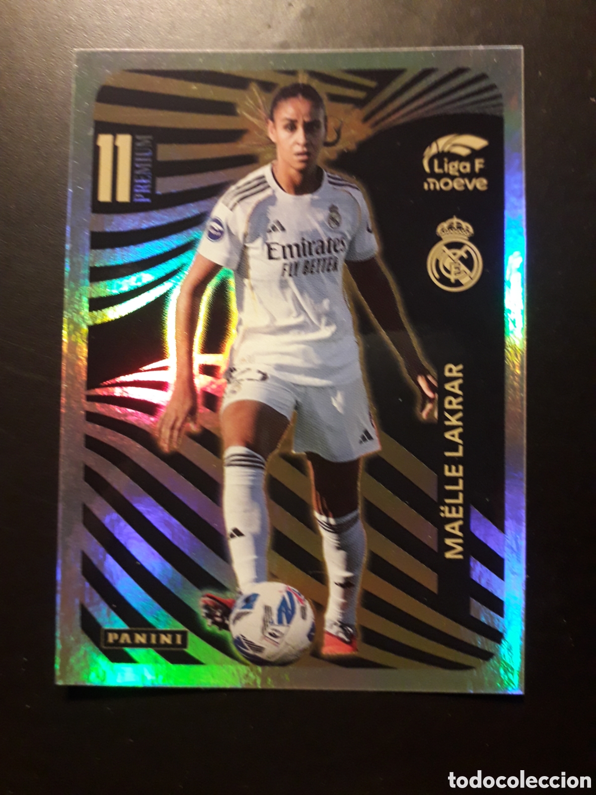 Cromos de Futebol: MA&Euml;LLE LAKRAR REAL MADRID PREMIUM LIGA F FEMENINA 2025 2026 25 26 PANINI SIN PEGAR PEDIDO M&Iacute;NIMO 3&euro;.
