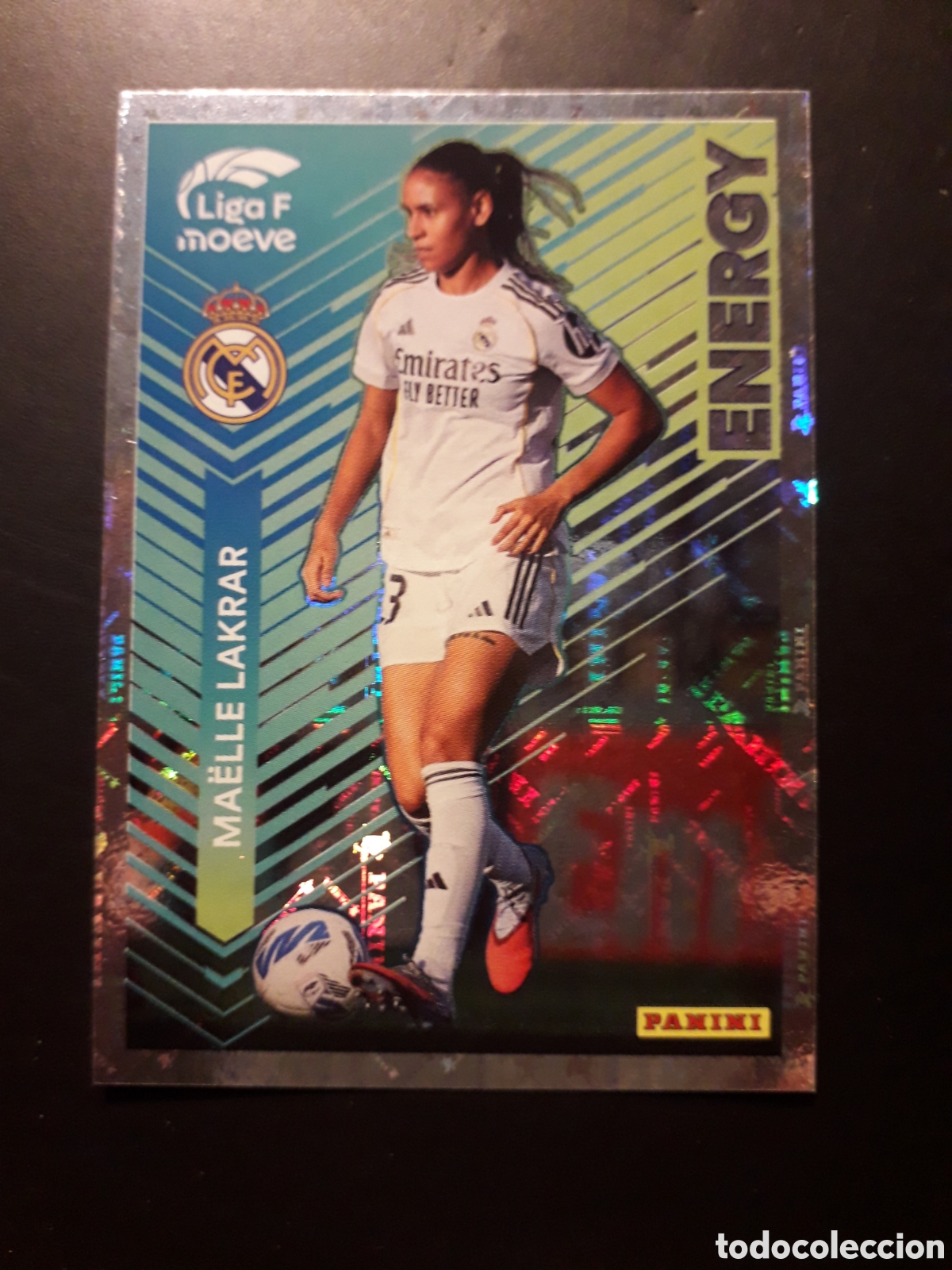 Cromos de Futebol: MA&Euml;LLE LAKRAR, ENERGY REAL MADRID N&deg; 346 LIGA F FEMENINA 2025 2026 25 26 PANINI PEDIDO M&Iacute;NIMO 3&euro;
