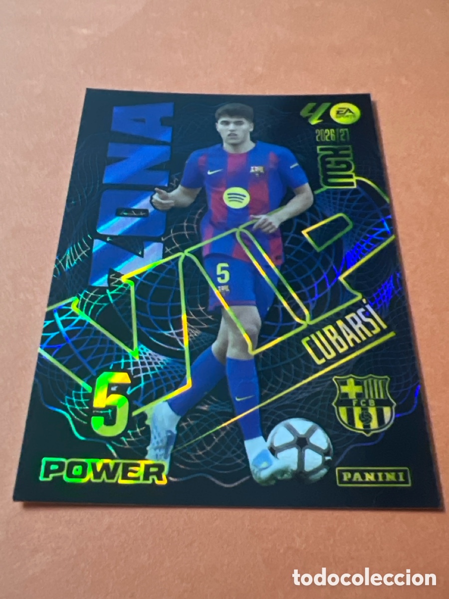 Figurine di Calcio: C116. CARD MEGACRACKS TEMPORADA 26/27: ZONA VIP POWER CUBARS&Iacute;, N&deg; 391P
