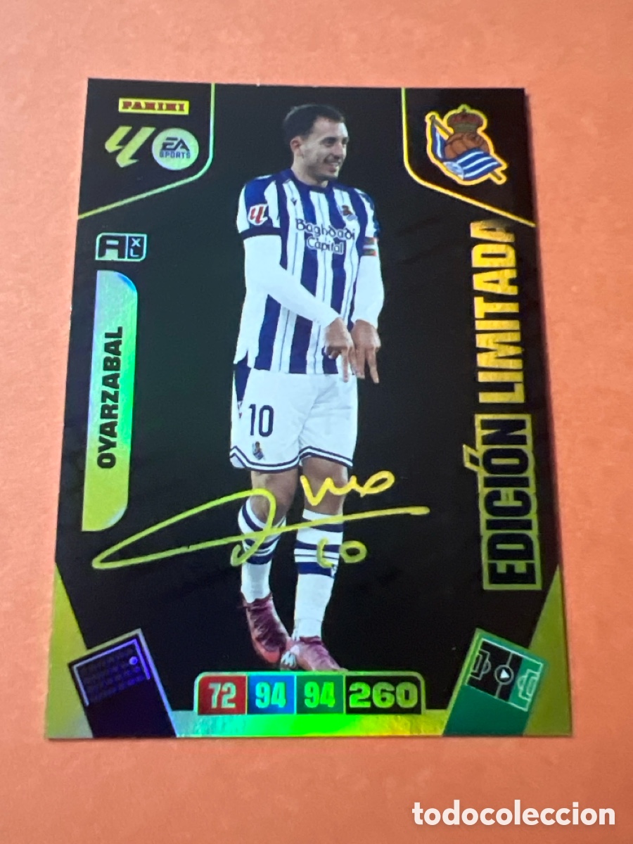 Cromos de f&uacute;tbol: C162. Mikel oyarzabal Edici&oacute;n Limitada real sociedad adrenalyn XL 2026