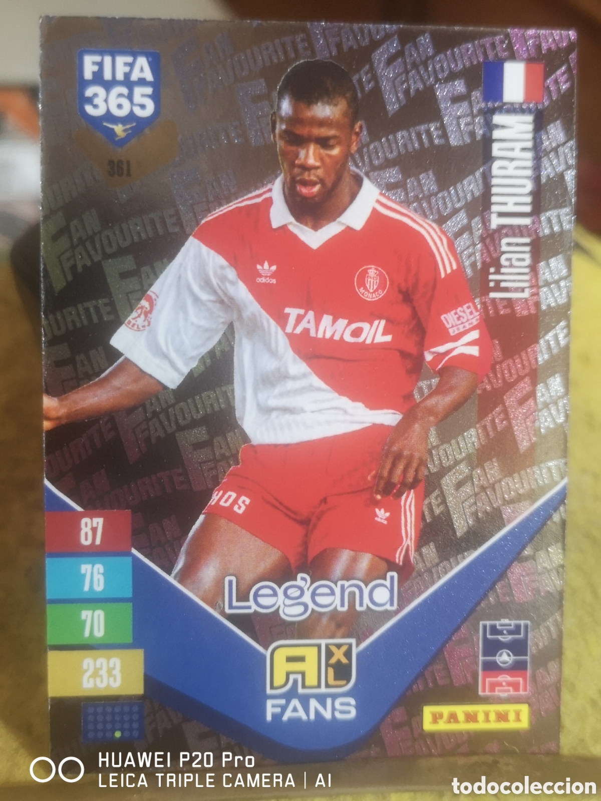 Figurine di Calcio: ADRENALYN FIFA 365 2027 FANS PARALELA LEGEND 361 THURAM - MONACO