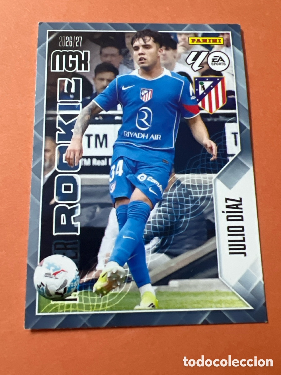 Figurine di Calcio: C182. 415 MEGACRACKS MGK 2026 27 JULIO D&Iacute;AZ ATL&Eacute;TICO DE MADRID MASTER ROOKIE 26 2027 PANINI