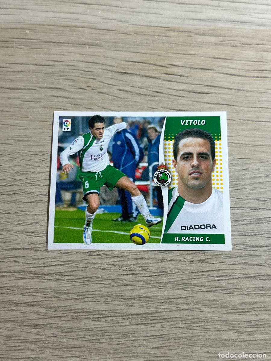 Figurine di Calcio: VITOLO RACING COLECCIONES ESTE LIGA 2006 2007 06 07 SIN PEGAR NUNCA PEGADO