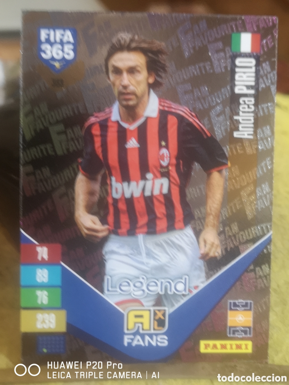Figurine di Calcio: ADRENALYN FIFA 365 2027 FANS PARALELA LEGEND 383 PIRLO - MILAN