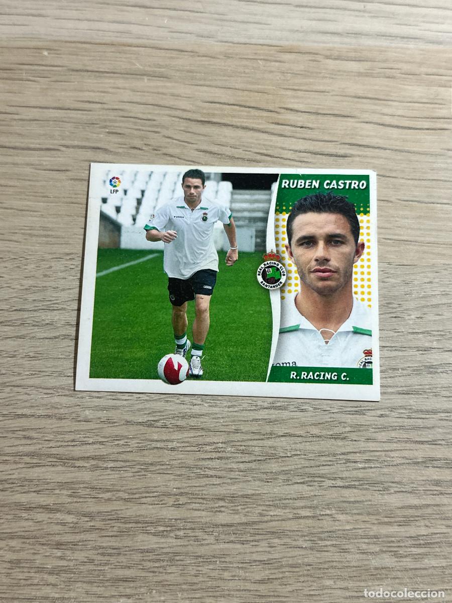 Figurine di Calcio: RUBEN CASTRO COLOCA RACING COLECCIONES ESTE LIGA 2006 2007 06 07 SIN PEGAR NUNCA PEGADO