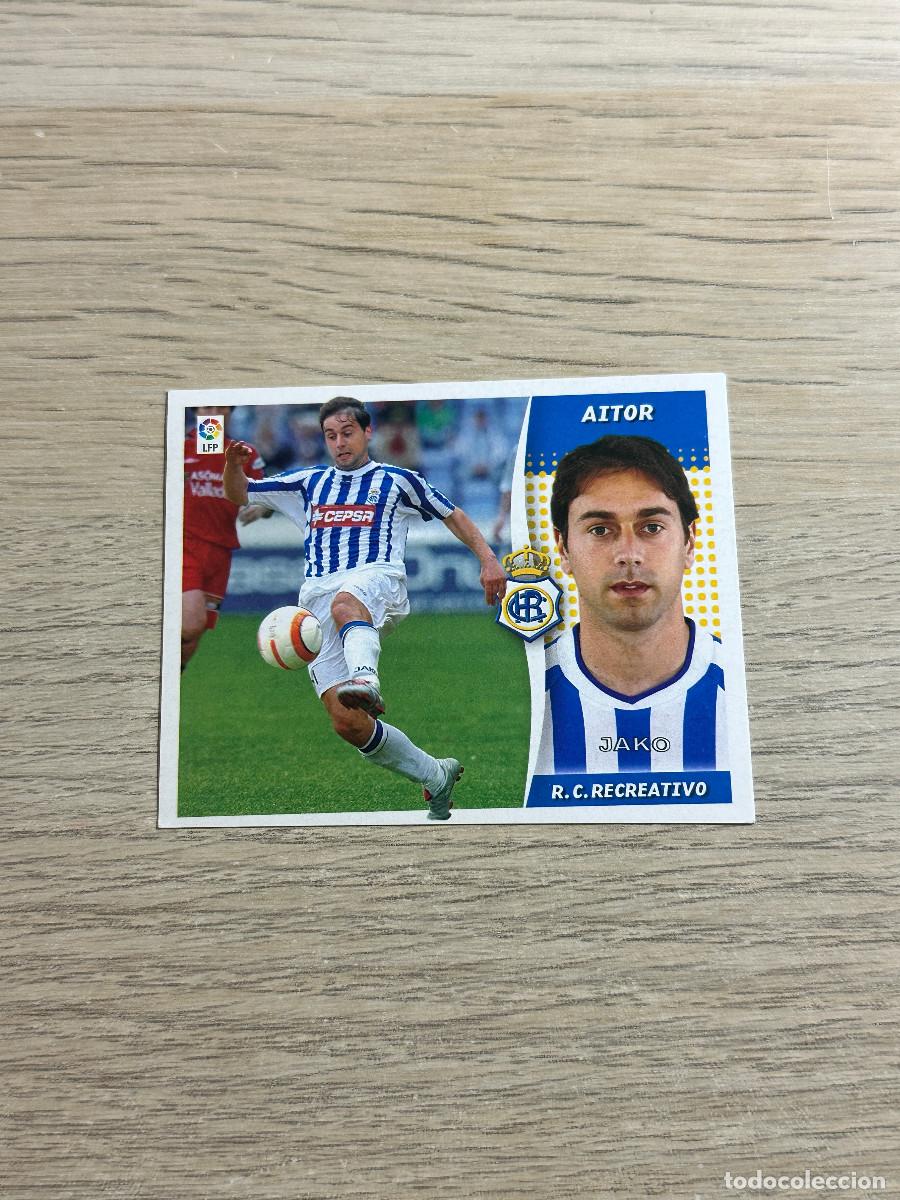 Figurine di Calcio: AITOR RECREATIVO COLECCIONES ESTE LIGA 2006 2007 06 07 SIN PEGAR NUNCA PEGADO