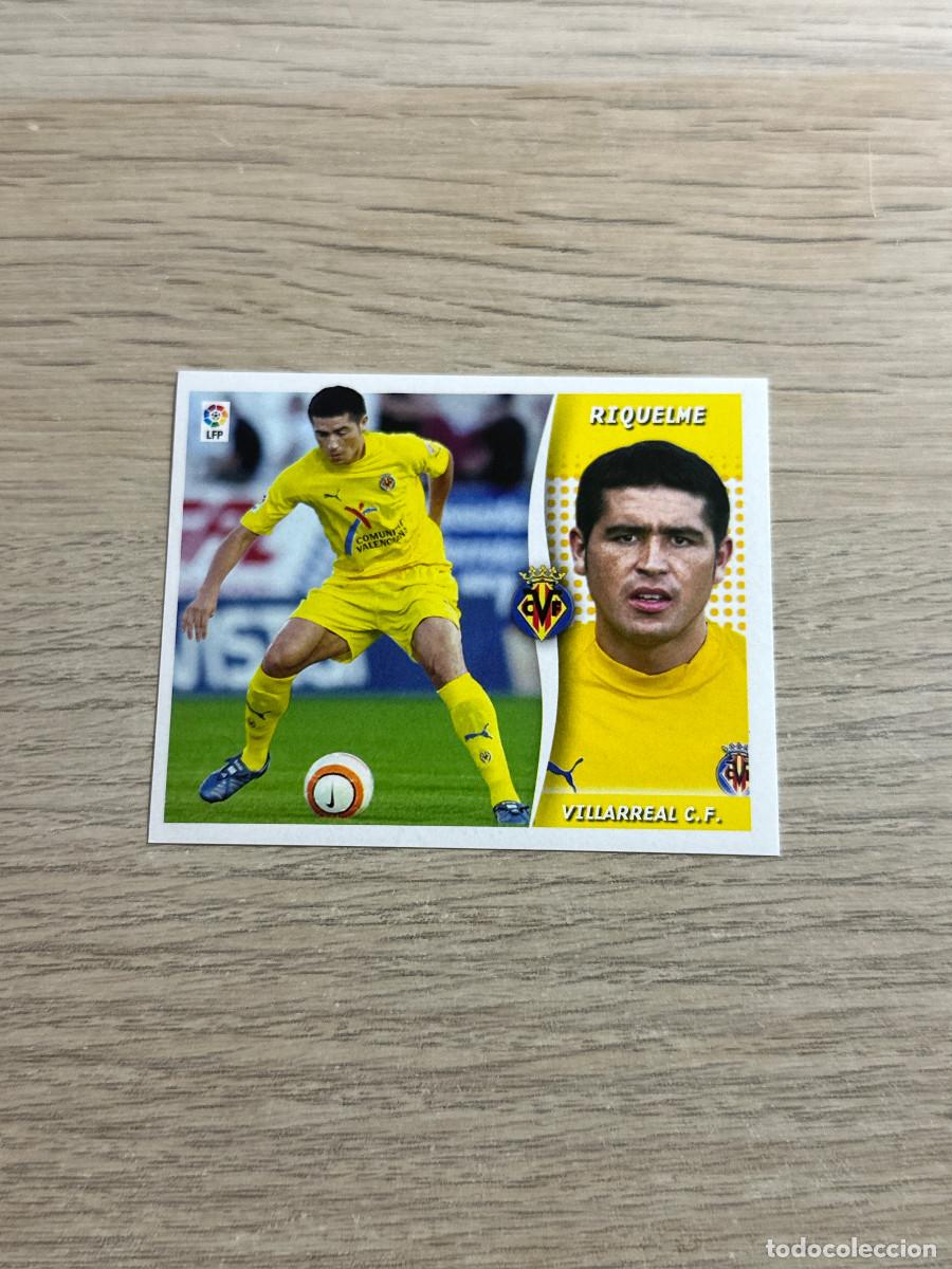 Cartes &agrave; collectionner de Football: RIQUELME VILLARREAL COLECCIONES ESTE LIGA 2006 2007 06 07 SIN PEGAR NUNCA PEGADO