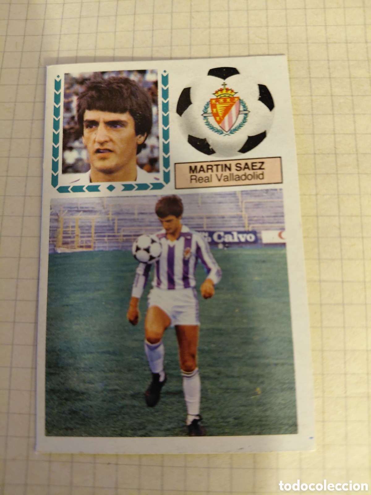 Cromos de Futebol: MARTIN SAEZ, REAL VALLADOLID, COLOCA, LIGA 83 84. DESPEGADO