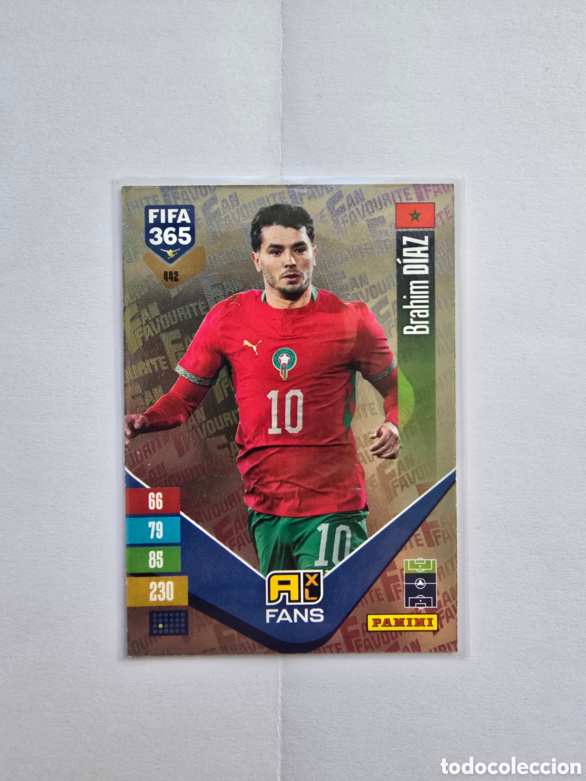 Cartes &agrave; collectionner de Football: Carta especial Fan Favourite de Brahim D&iacute;az (#442), jugador de la selecci&oacute;n de Marruecos, de la cole