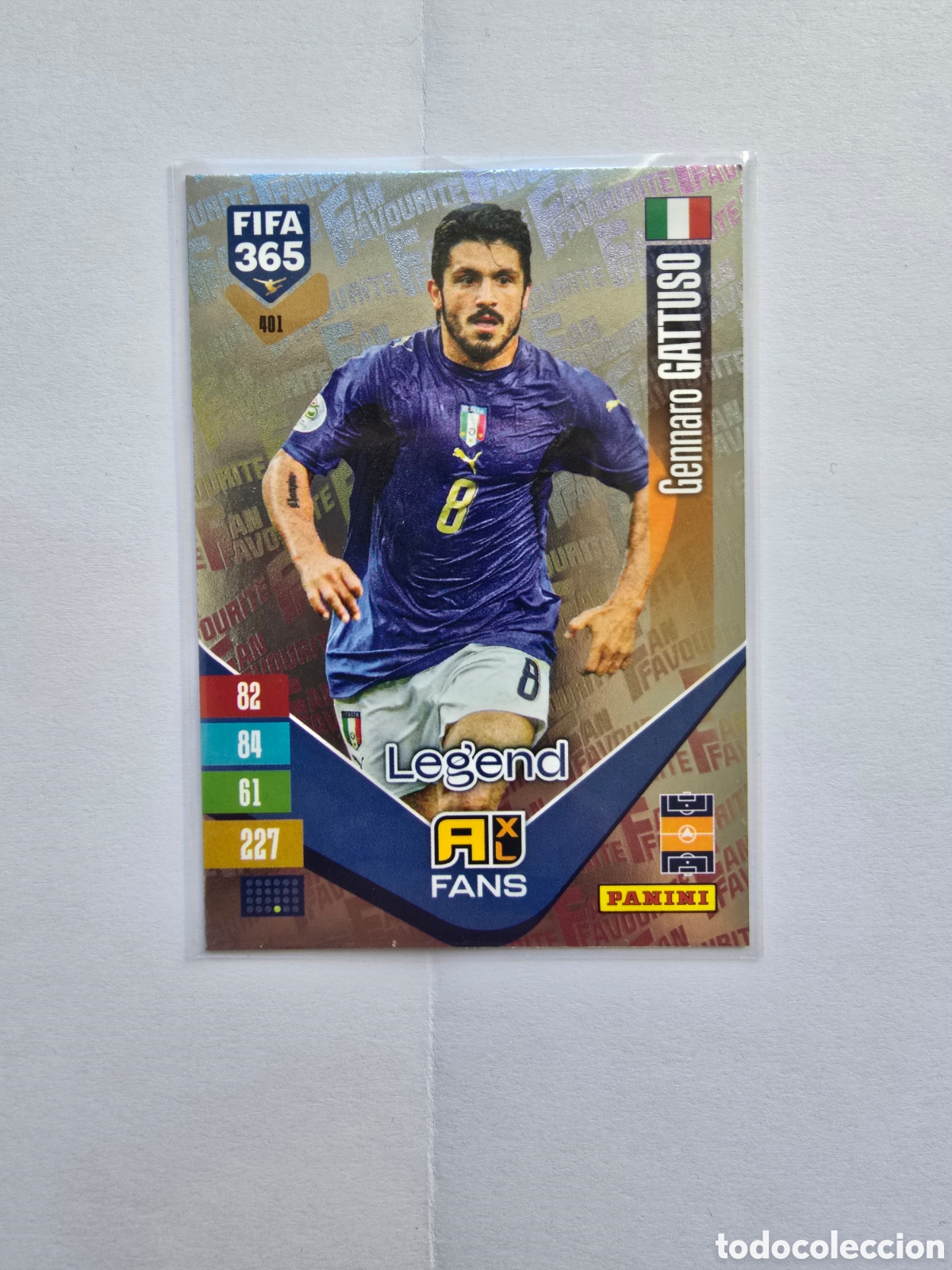Cartes &agrave; collectionner de Football: Gennaro Gattuso #401 | Legend Fan Favourite | Panini FIFA 365 Adrenalyn XL 2026/27