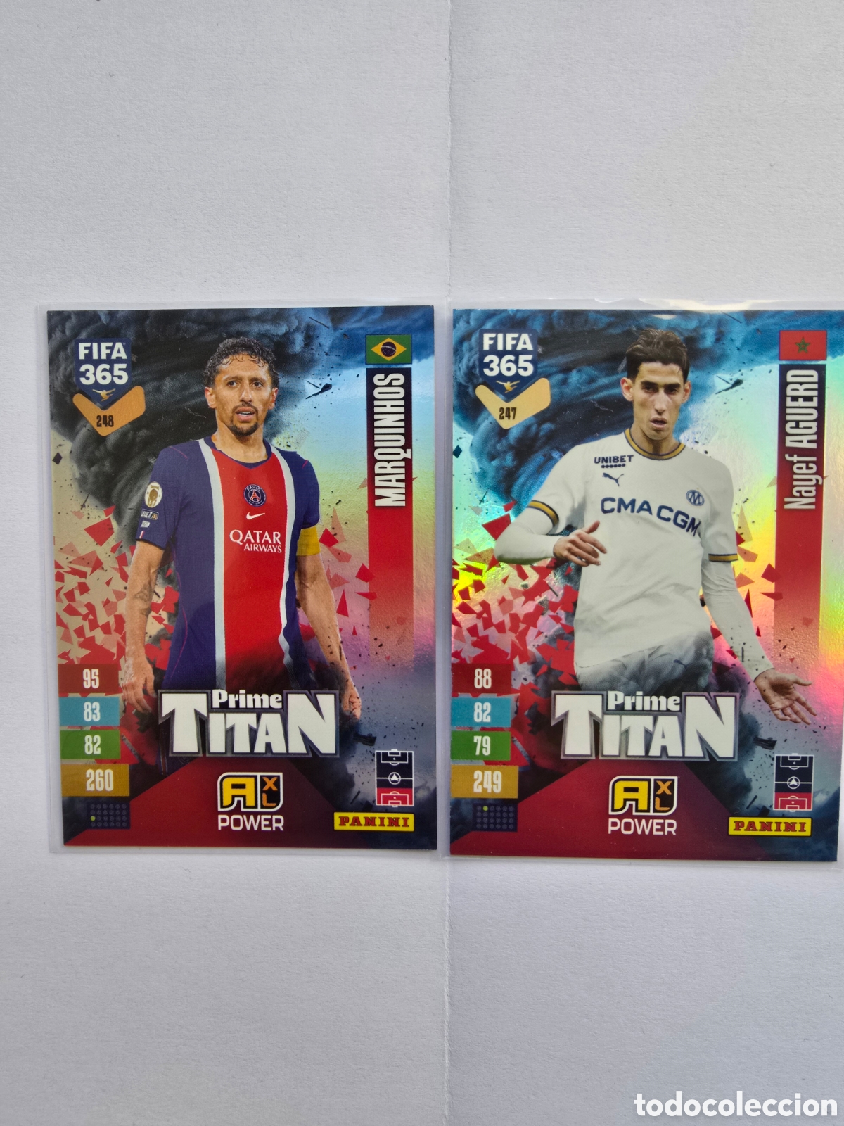 Fu&szlig;ball-Sticker: Lote cartas de la secci&oacute;n Prime Titan Power | Panini FIFA 365 Adrenalyn XL 2026/27