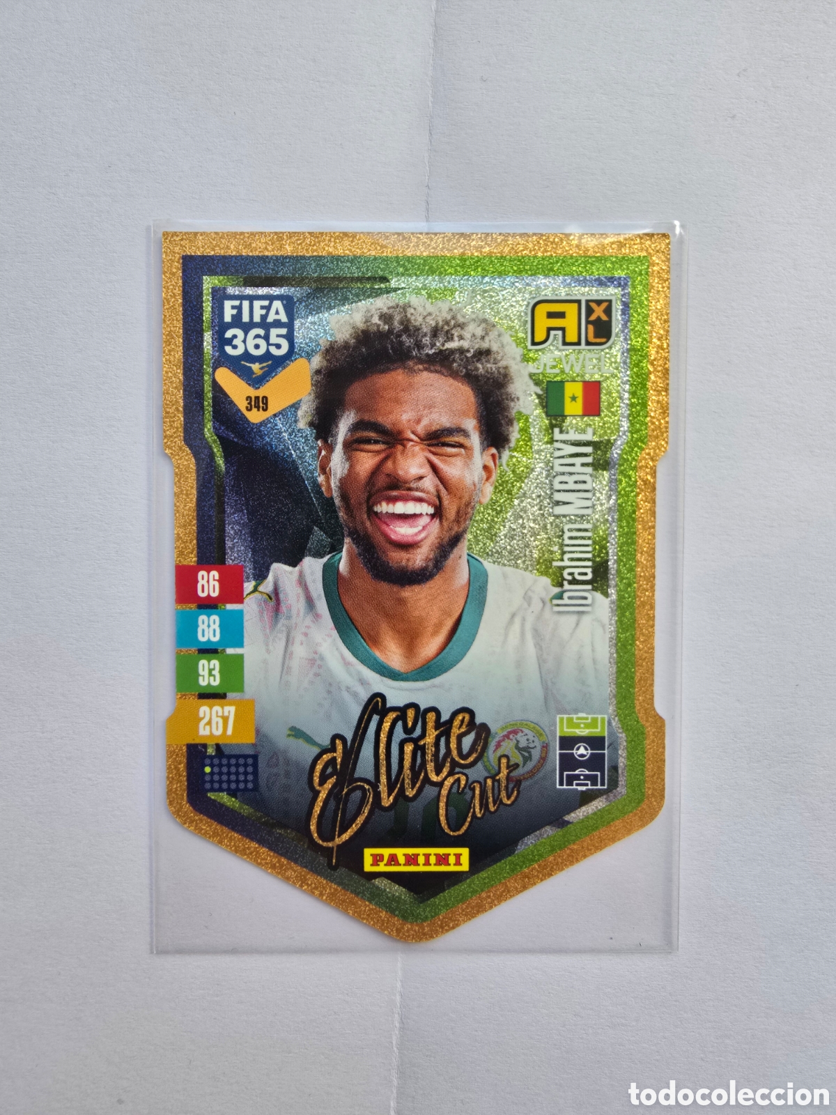 Football Stickers: Ibrahim Mbaye #349 Elite Cut Jewel | Panini FIFA 365 Adrenalyn XL 2026/27