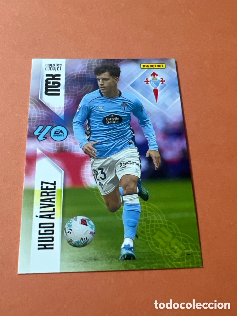 Fu&szlig;ball-Sticker: C185. MEGACRACKS 2026 2027 MGK 26 27 NUEVO - CELTA DE VIGO N&ordm; 120 HUGO ALVAREZ