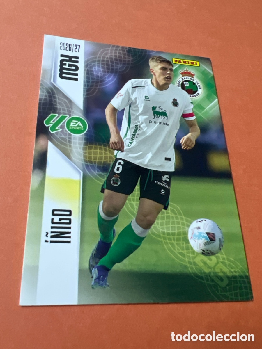 Fu&szlig;ball-Sticker: C190. MEGACRACKS 2026 2027 MGK 26 27 NUEVO - RACING DE SANTANDER N&ordm; 282 I&Ntilde;IGO