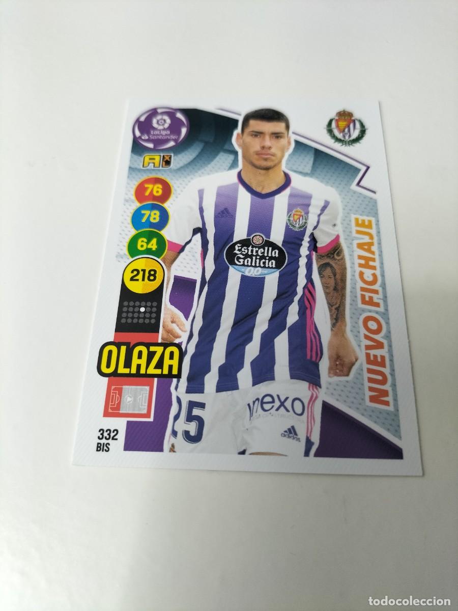 Figurine di Calcio: 1 CROMO FICHA PANINI ADRENALYN 2020-2021 20-21 REAL VALLADOLID 332 bis OLAZA ( NUEVO FICHAJE