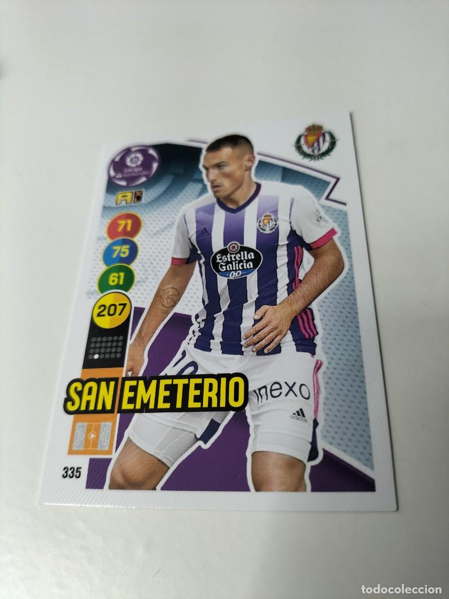 Cromos de f&uacute;tbol: 1 CROMO FICHA PANINI ADRENALYN 2020-2021 20-21 REAL VALLADOLID 335 SAN EMETERIO