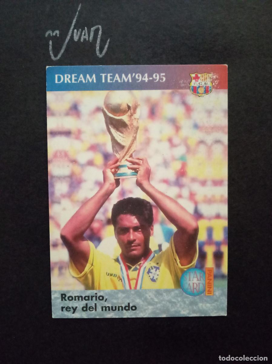 Cromos de f&uacute;tbol: N&ordm; 112 ROMARIO REY DEL MUNDO 94-95 FC BARCELONA ⚽ PANINI &reg; BAR&Ccedil;A 1990 1996 DREAM TEAM QUINTA MINI
