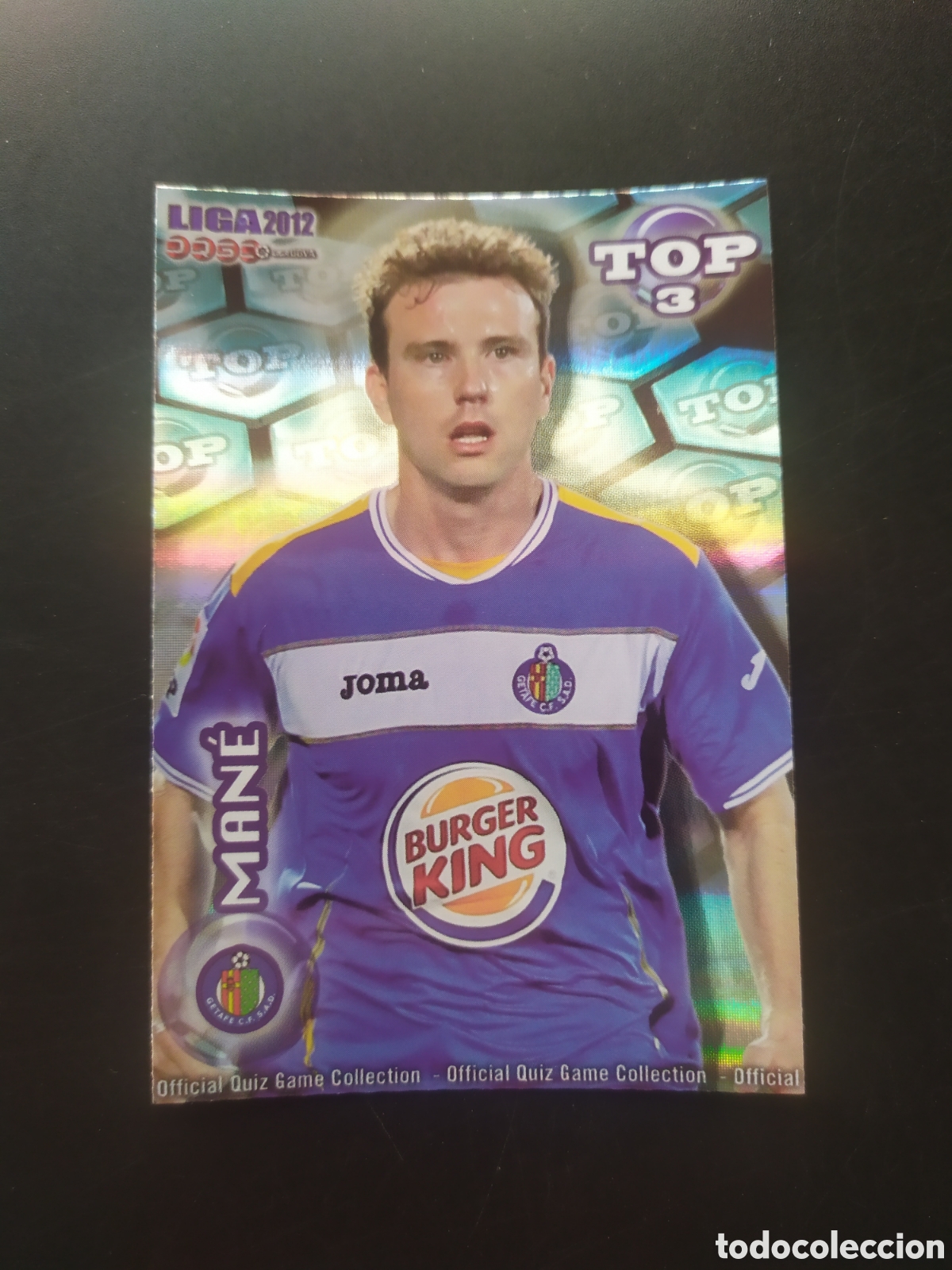 Cartes &agrave; collectionner de Football: Mundicromo fichas Liga 2011 2012 11 12 Man&eacute; top brillo rayas n&deg; 583 Getafe