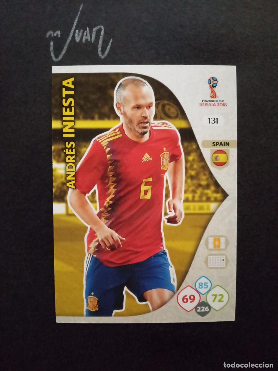 Cartes &agrave; collectionner de Football: ESPA&Ntilde;A N&ordm; 131 INIESTA FC BARCELONA ⚽ PANINI &reg; ADRENALYN FIFA MUNDIAL RUSIA 2018 WORLD CUP 18 NUEVO