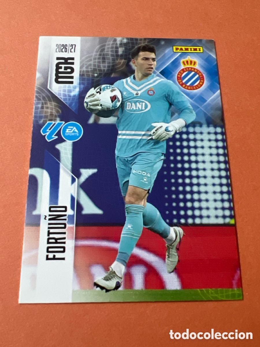 Cartes &agrave; collectionner de Football: C222. MEGACRACKS 2026 2027 MGK 26 27 NUEVO - ESPANYOL N&ordm; 165 FORTU&Ntilde;O