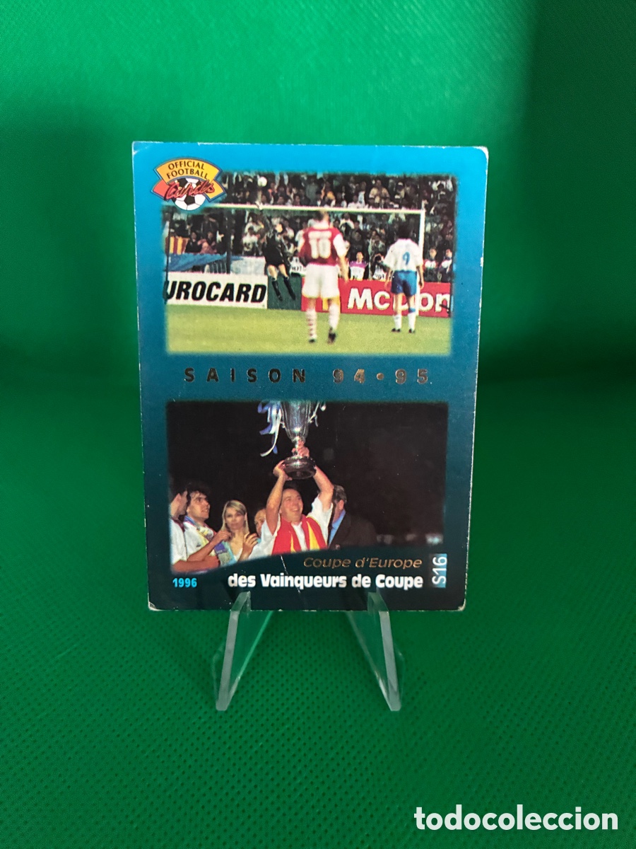 Cartes &agrave; collectionner de Football: Panini Real Zaragoza Recopa 1995 Saison 94 95 S16 Final Gol Nayim football Cards