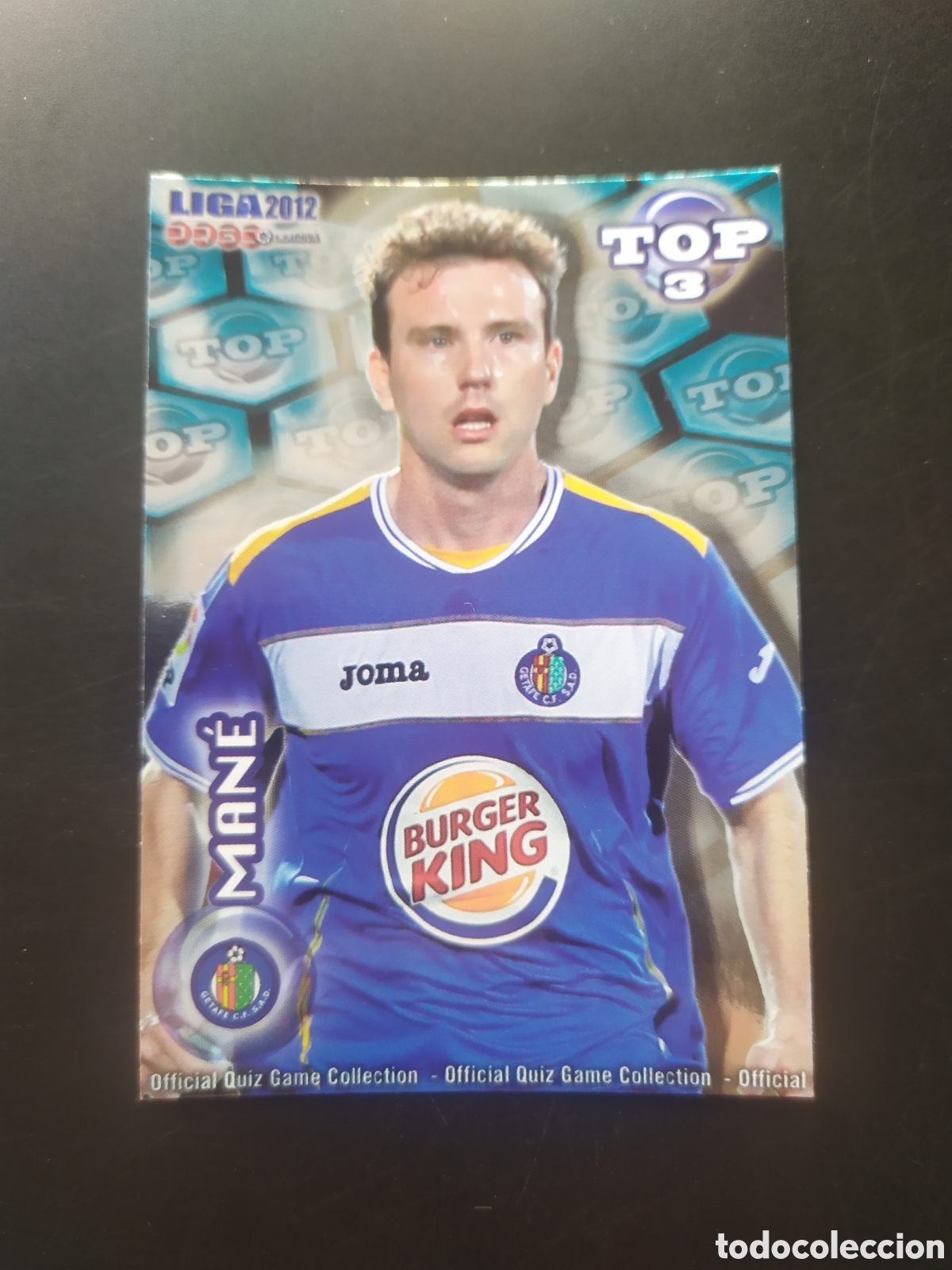 Cartes &agrave; collectionner de Football: Mundicromo fichas Liga 2011 2012 11 12 Man&eacute; top brillo azul n&deg; 583 Getafe