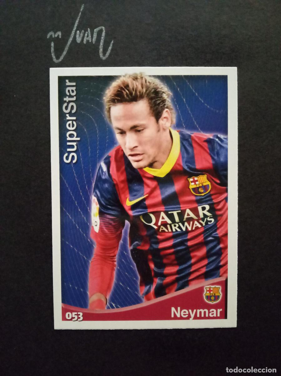 Fu&szlig;ball-Sticker: N&ordm; 53 SUPERSTAR MATE NEYMAR BARCELONA BRASIL ⚽ MUNDICROMO &reg; QUIZ GAME LIGA 2014 2015 14 15 NUEVO