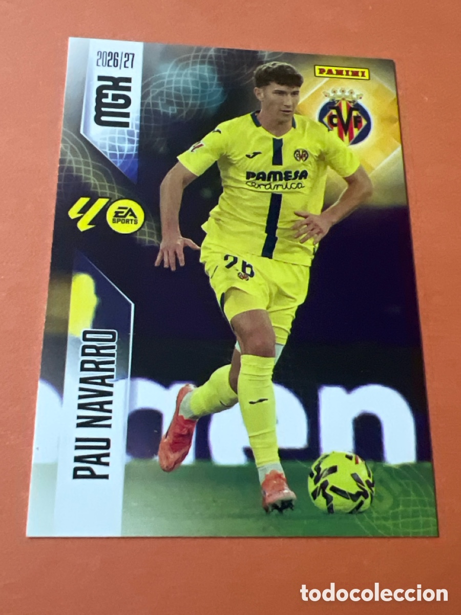 Fu&szlig;ball-Sticker: C229. MEGACRACKS 2026 2027 MGK 26 27 NUEVO - VILLARREAL N&ordm; 365 PAU NAVARRO