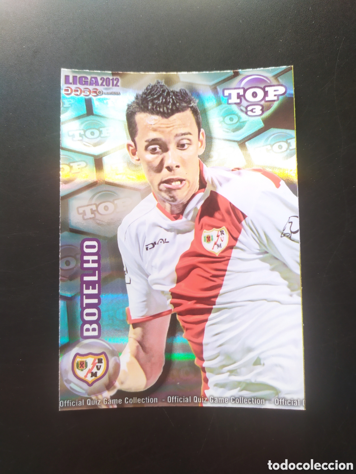 Fu&szlig;ball-Sticker: Mundicromo fichas Liga 2011 2012 11 12 Botelho top brillo rayas n&deg; 584 Rayo Vallecano