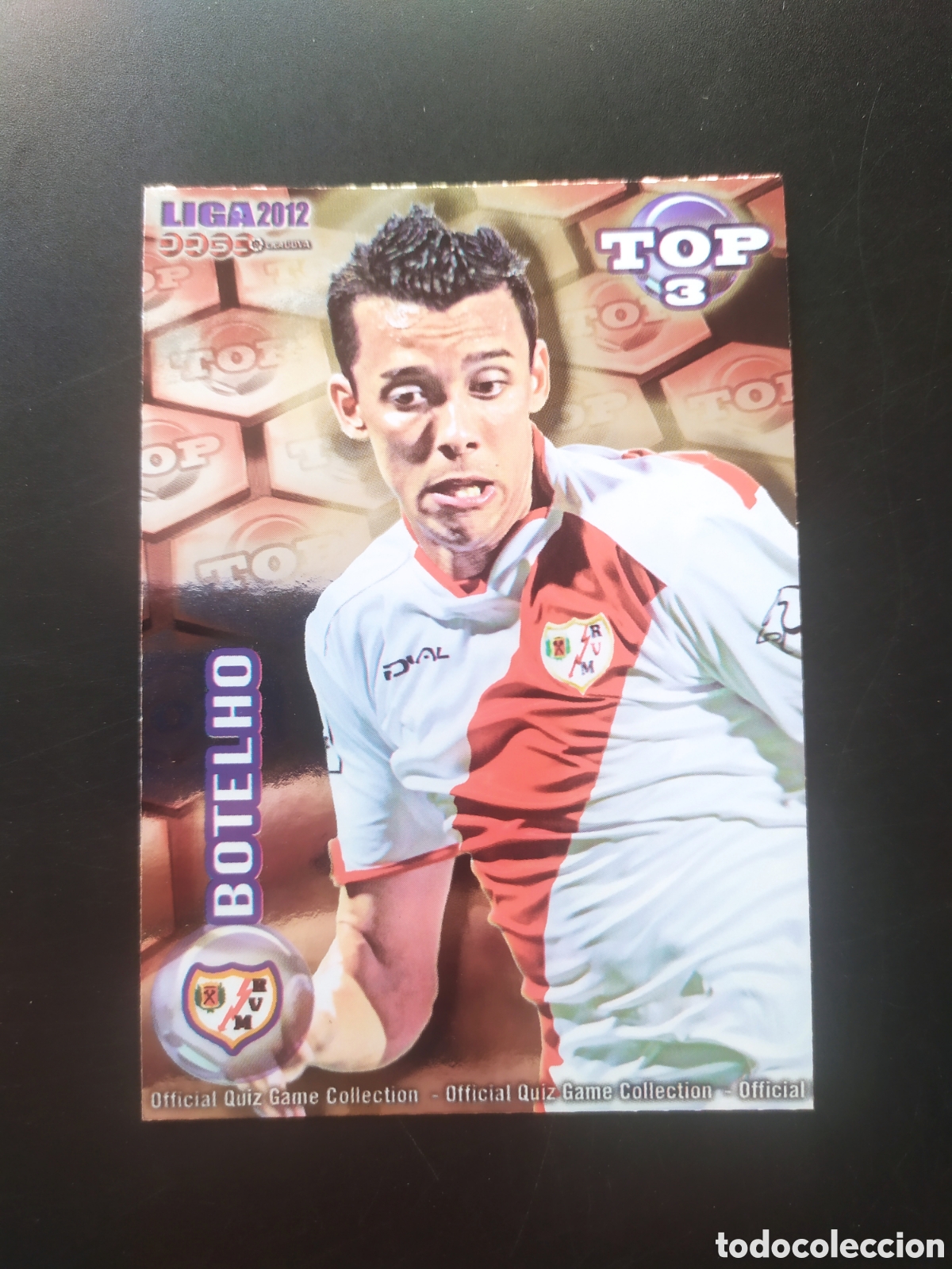 Figurine di Calcio: Mundicromo fichas Liga 2011 2012 11 12 Botelho top brillo rojo n&deg; 584 Rayo Vallecano
