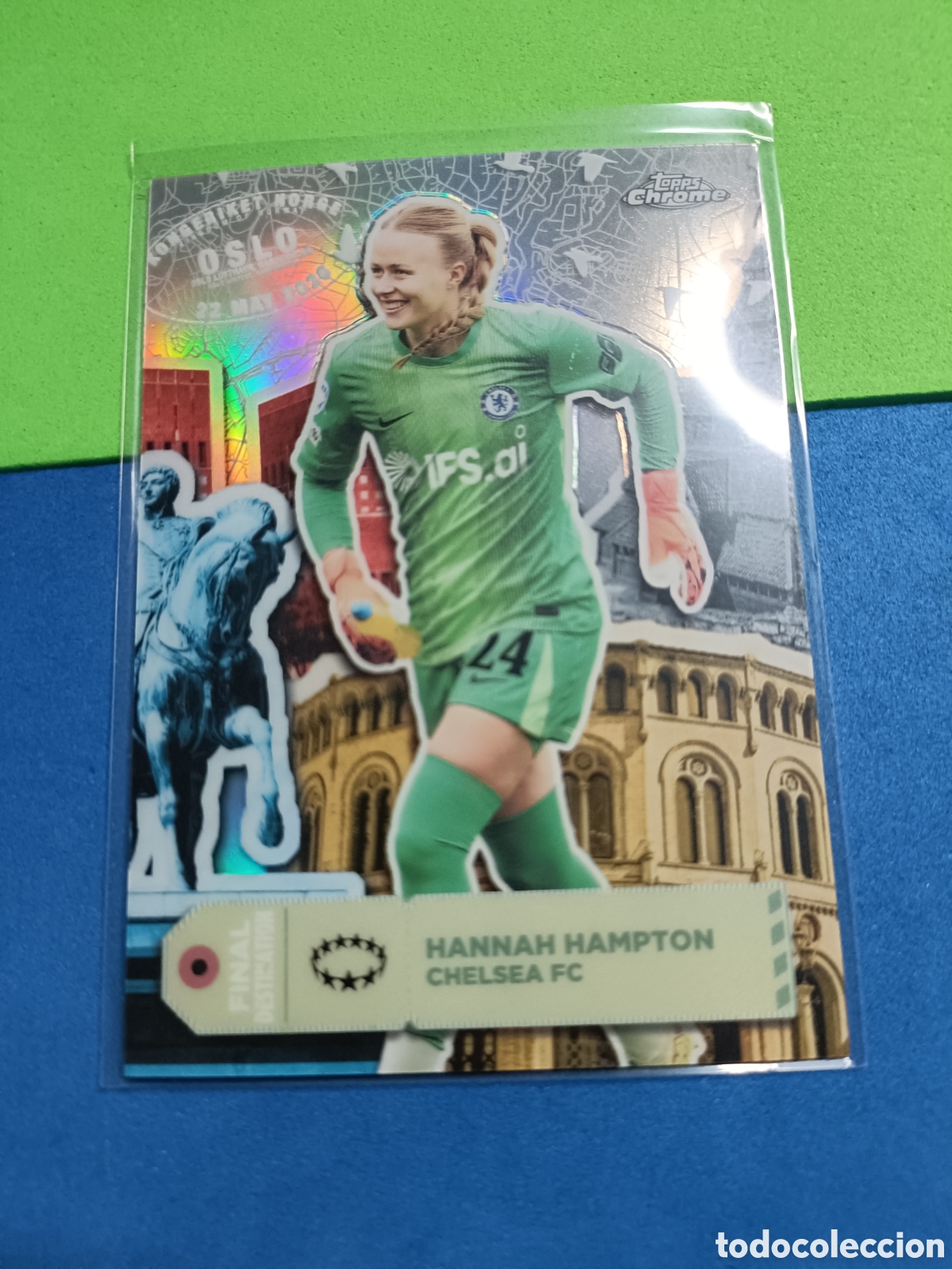 Figurine di Calcio: Topps Chrome UEFA Women's Champions League 2025 2026 - Final Destination FD-7 Hannah Hampton