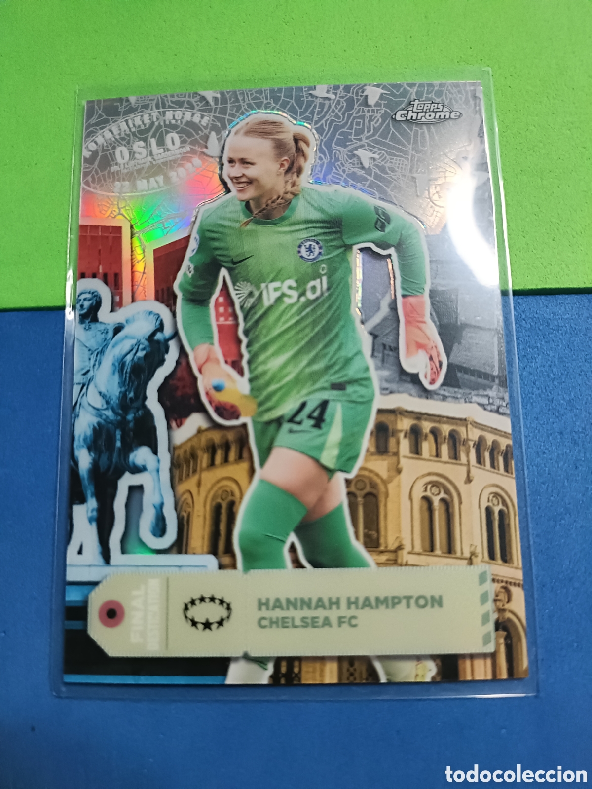 Figurine di Calcio: Topps Chrome UEFA Women's Champions League 2025 2026 - Final Destination FD-7 Hannah Hampton