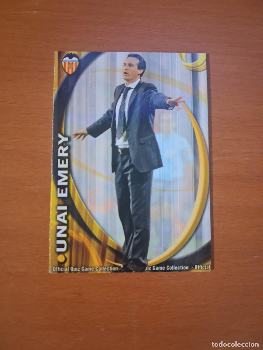 Football Stickers: Mundicromo Official Quiz Game Collection 2010 2011 Valencia CF 57 Unai Emery