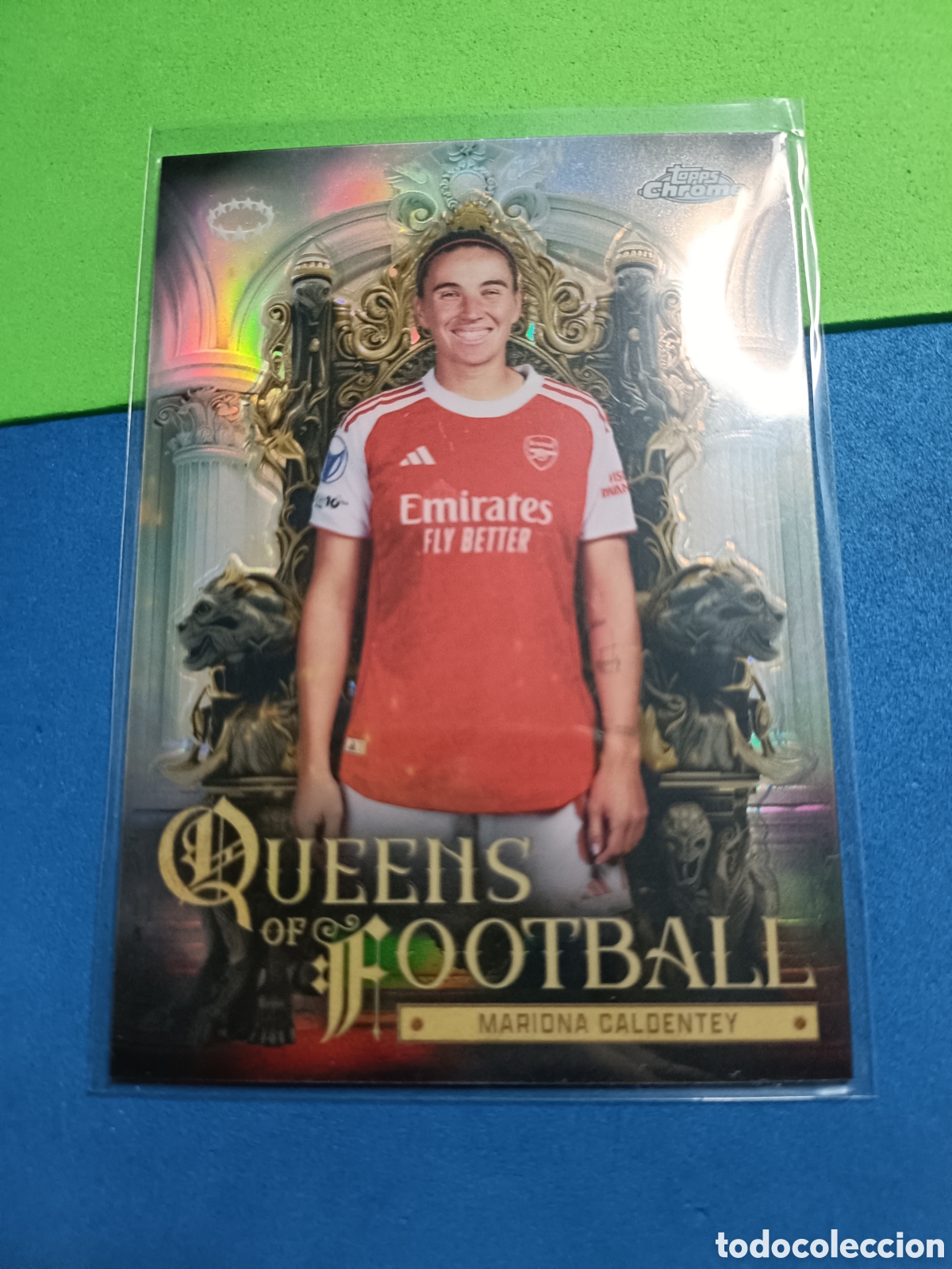 Figurine di Calcio: Topps Chrome UEFA Women's Champions League 2025 2026 - Queens Football QF-8 Mariona Caldentey