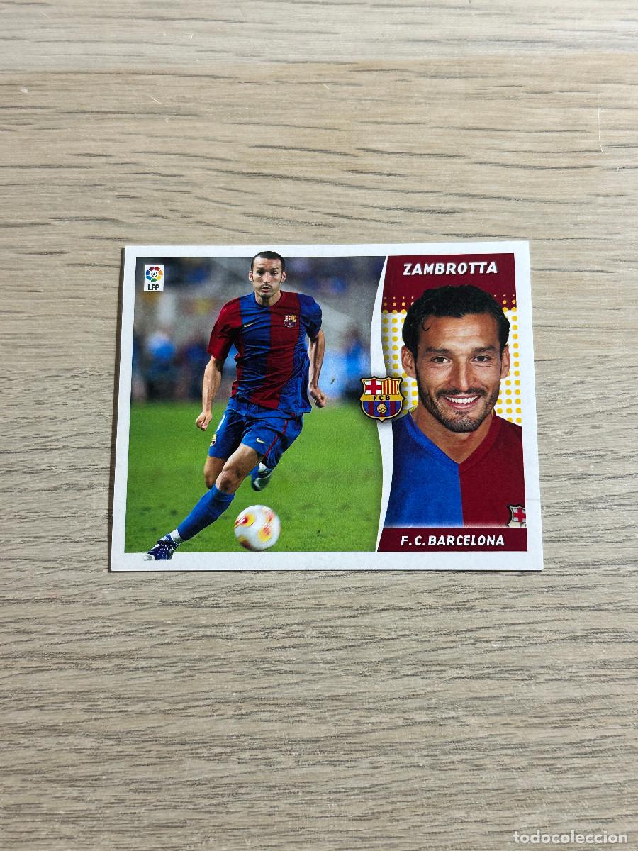 Fu&szlig;ball-Sticker: ZAMBROTTA FC BARCELONA ULTIMOS FICHAJES 12 ESTE LIGA 2006 2007 06 07 SIN NUNCA PEGADO